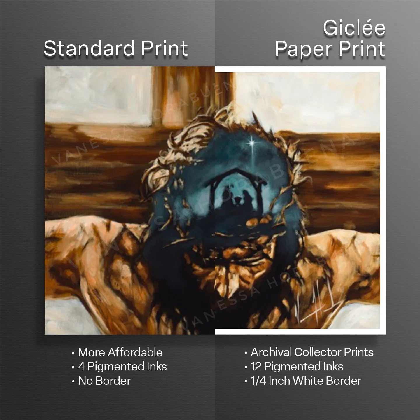Love's True Story Jesus Art Print Vanessa Horabuena