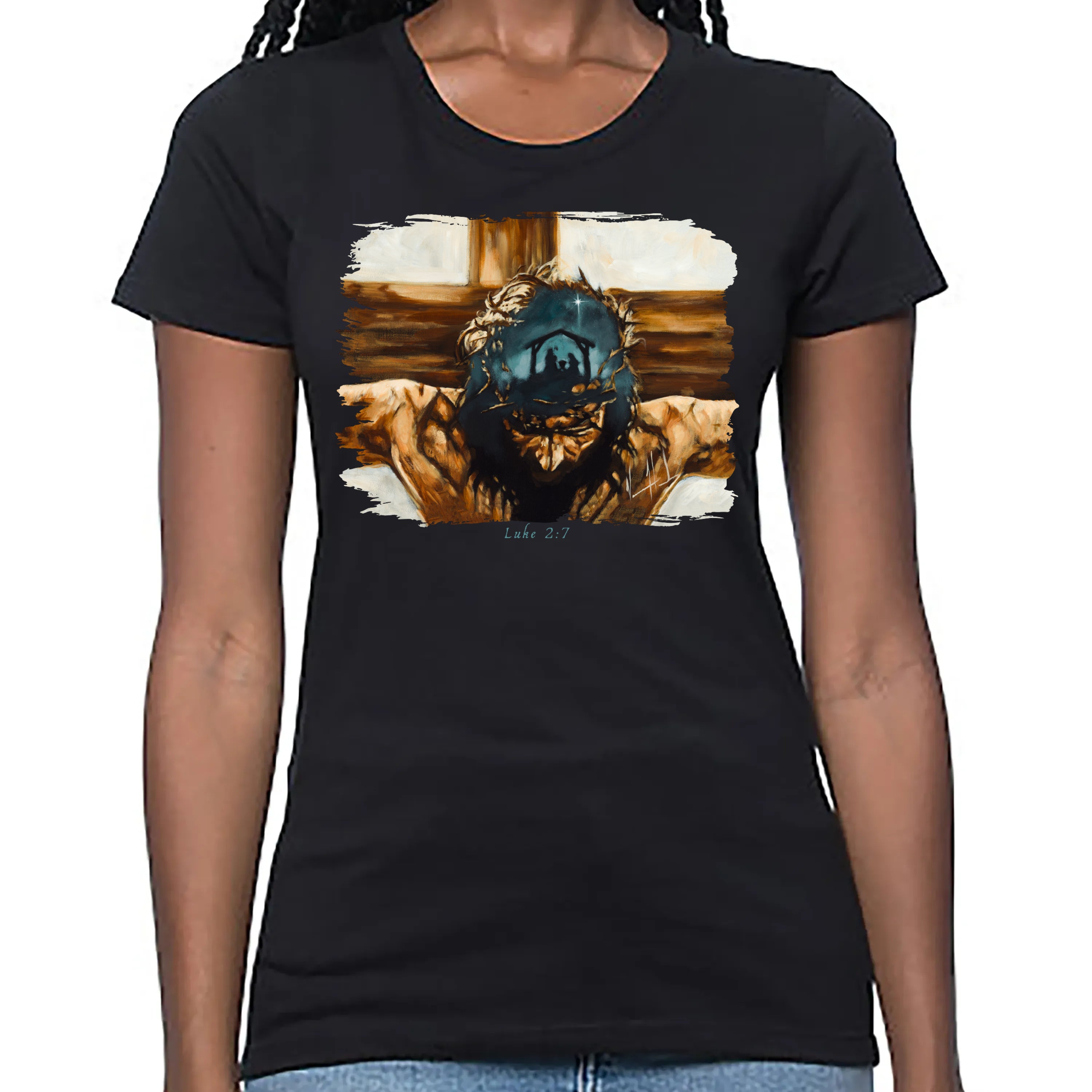 Love's True Story - Women's T (Organic Bamboo) Vanessa Horabuena Short Sleeve Eclipse (Black) XS