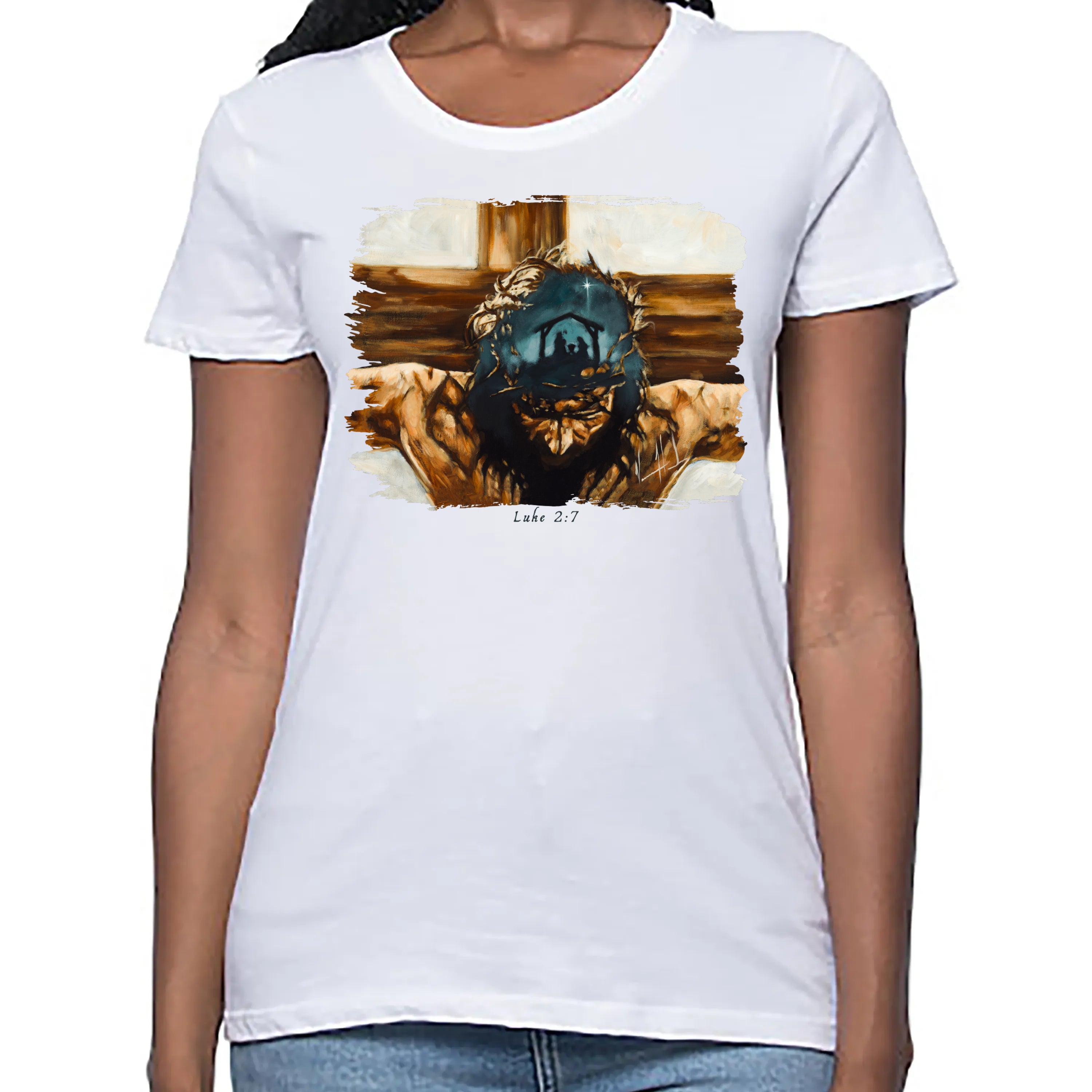 Love's True Story - Women's T (Organic Bamboo) Vanessa Horabuena Short Sleeve Frost (White) XS