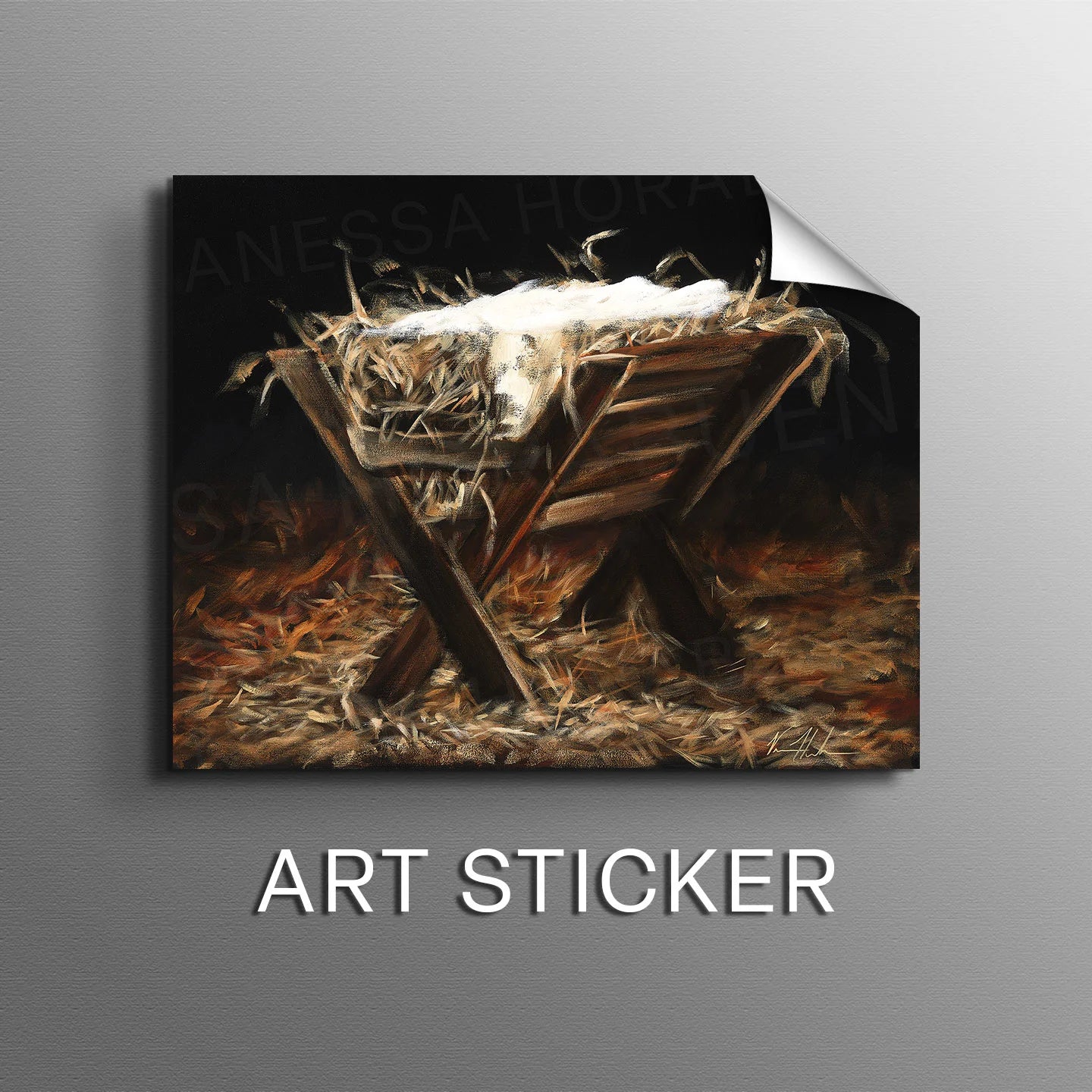 The Manger - Sticker Sticker Vanessa Horabuena