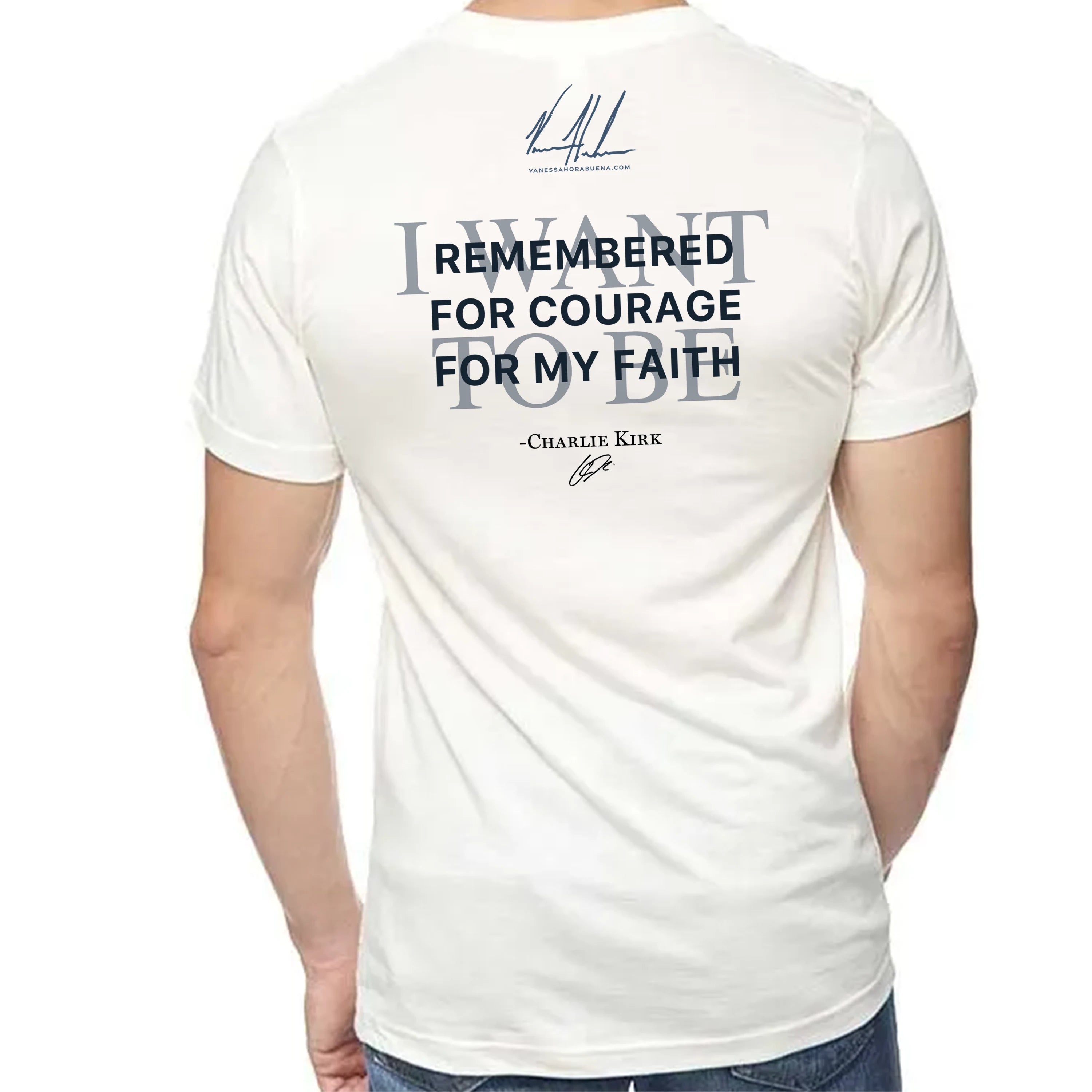 Charlie Kirk - The American Martyr - Unisex T (Premium Organic Fabric) Vanessa Horabuena