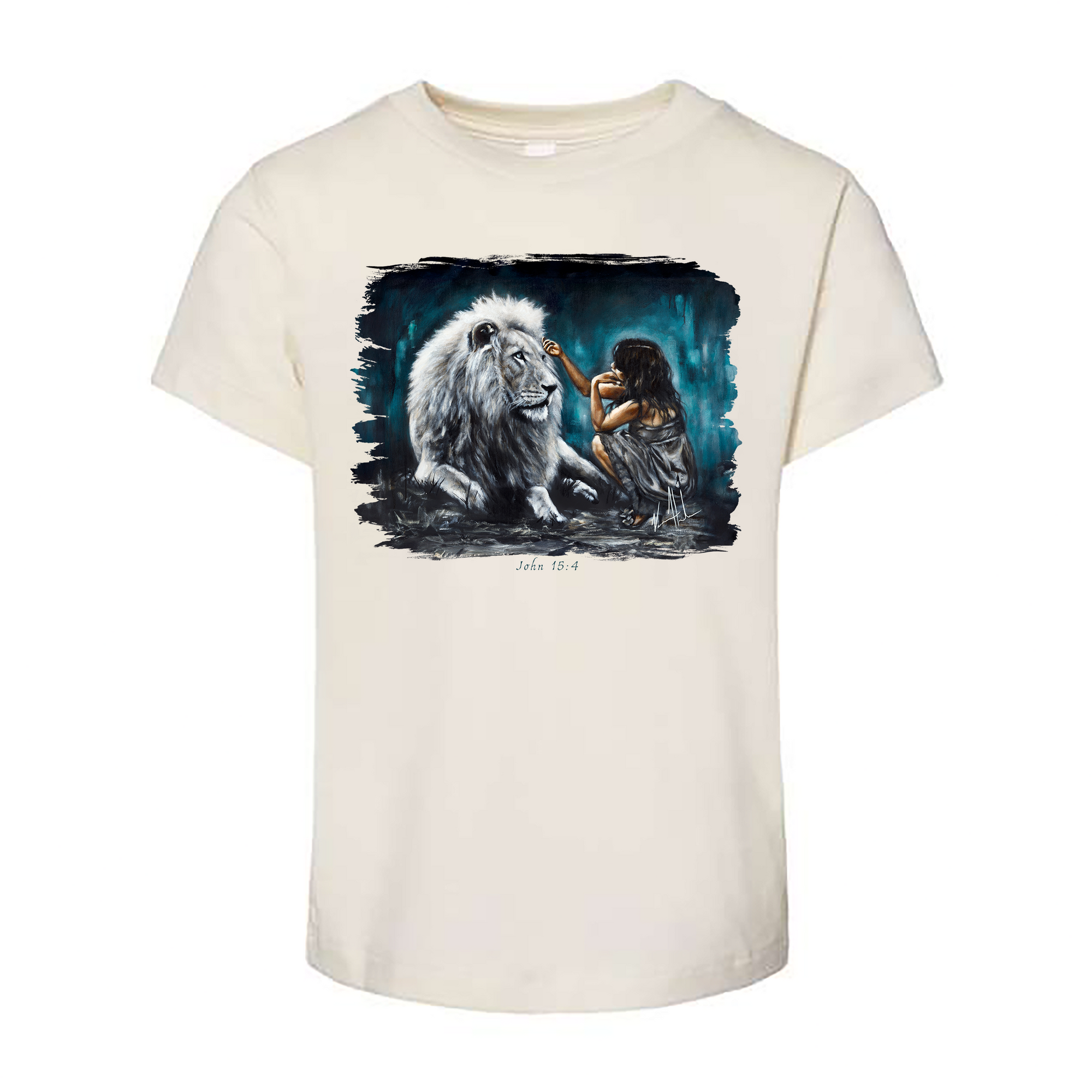 Intimacy with God (Blue Background) - Kids T (Organic Cotton) Organic Cotton Vanessa Horabuena Toddler Natural 2T