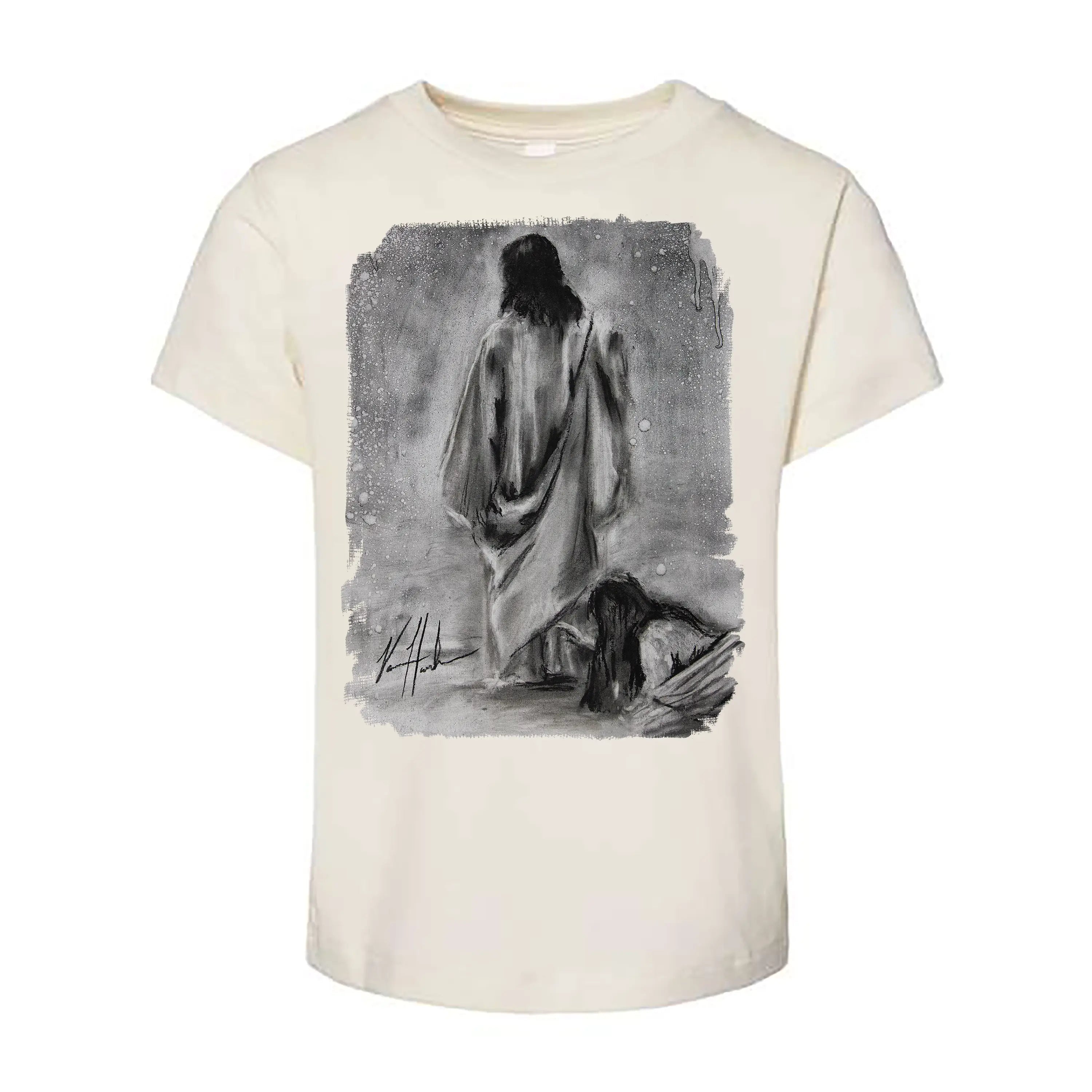 Kids T - Jesus Healer (Sketch) - (Organic Cotton) Organic Cotton Vanessa Horabuena Toddler Natural 2T