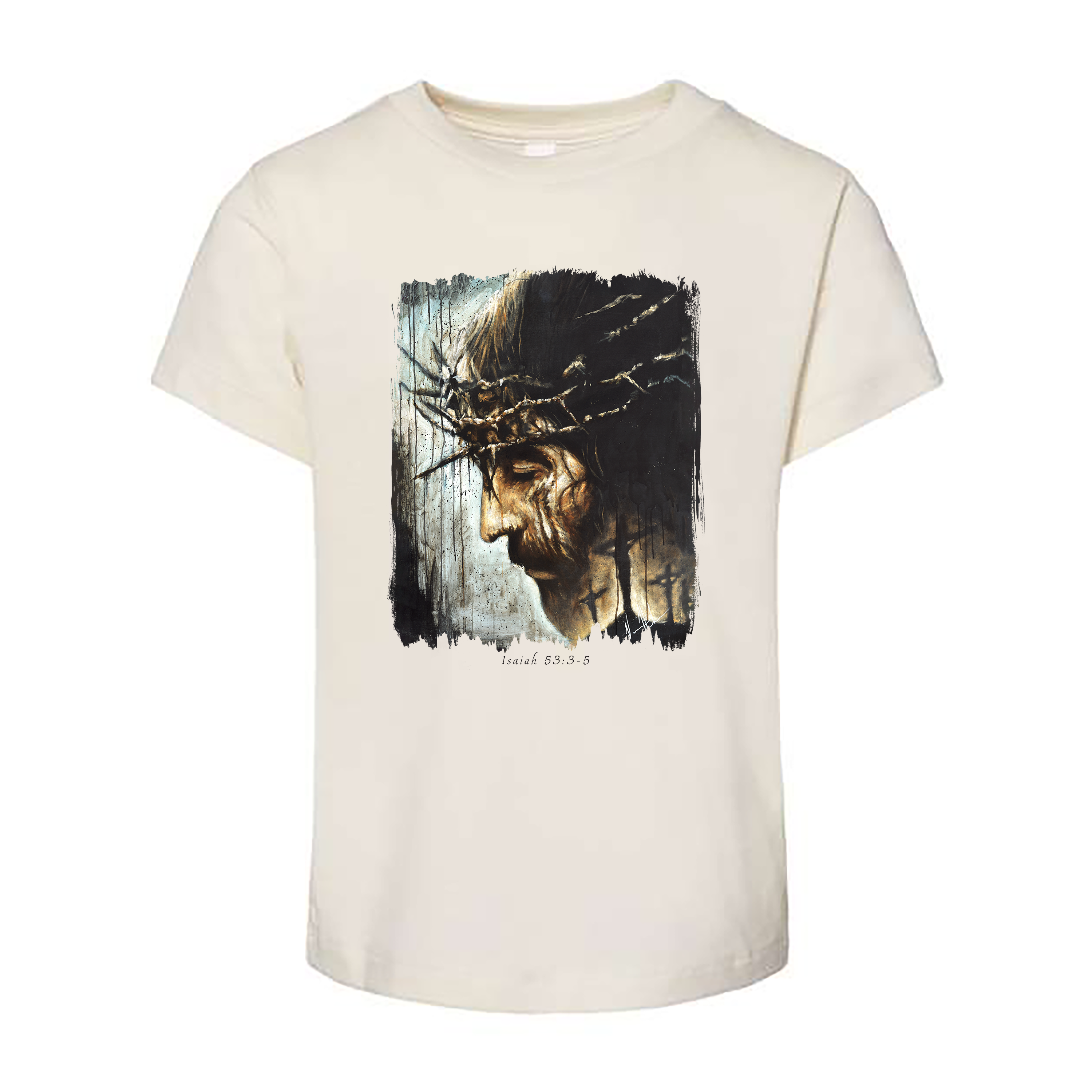 Redeemer's Love With Crosses - Kids T (Organic Cotton) Organic Cotton Vanessa Horabuena Toddler Natural 2T