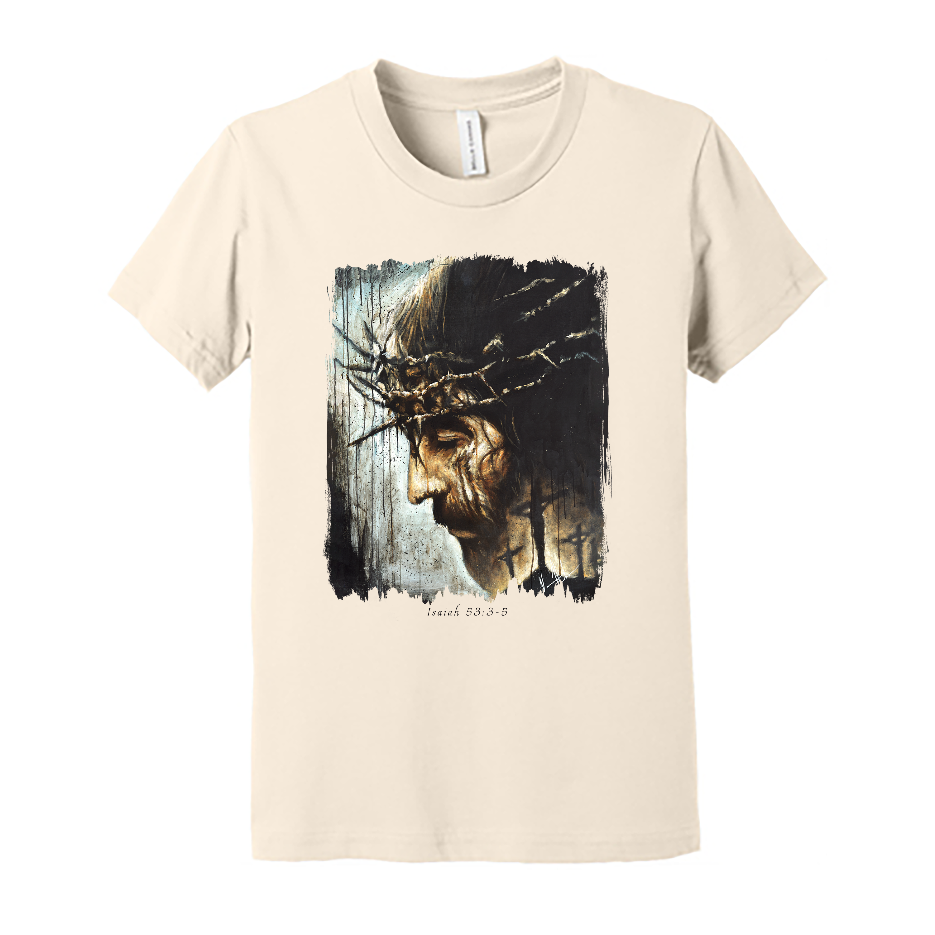 Kids T - Redeemer's Love With Crosses -(Organic Cotton) Organic Cotton Vanessa Horabuena Youth Natural Small