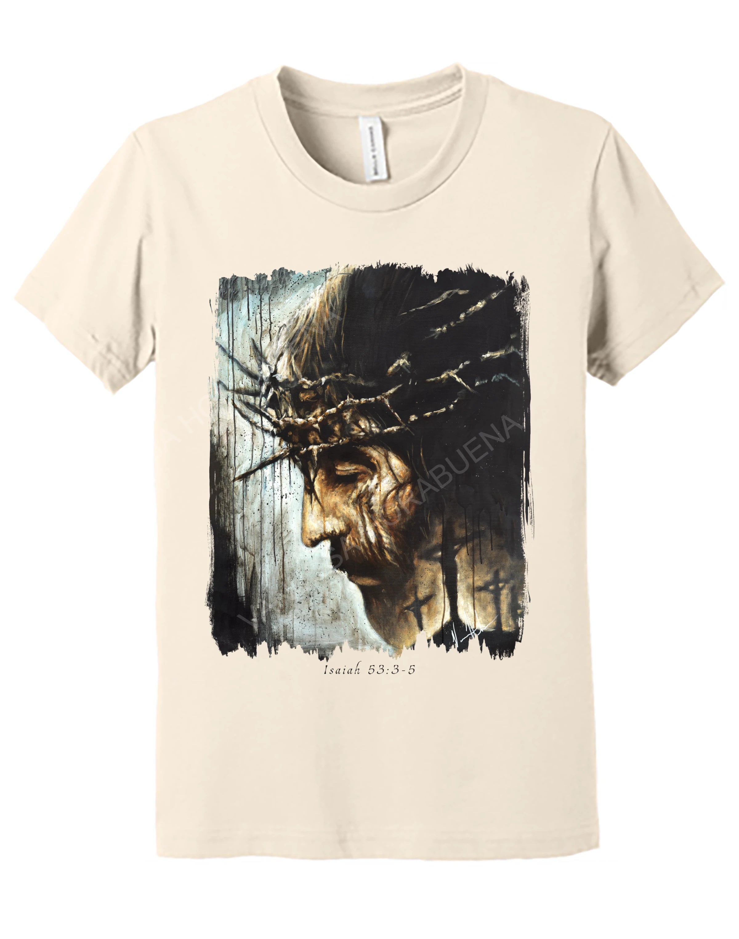 Redeemer's Love With Crosses - Kids T (Organic Cotton) Organic Cotton Vanessa Horabuena Kids Natural Small