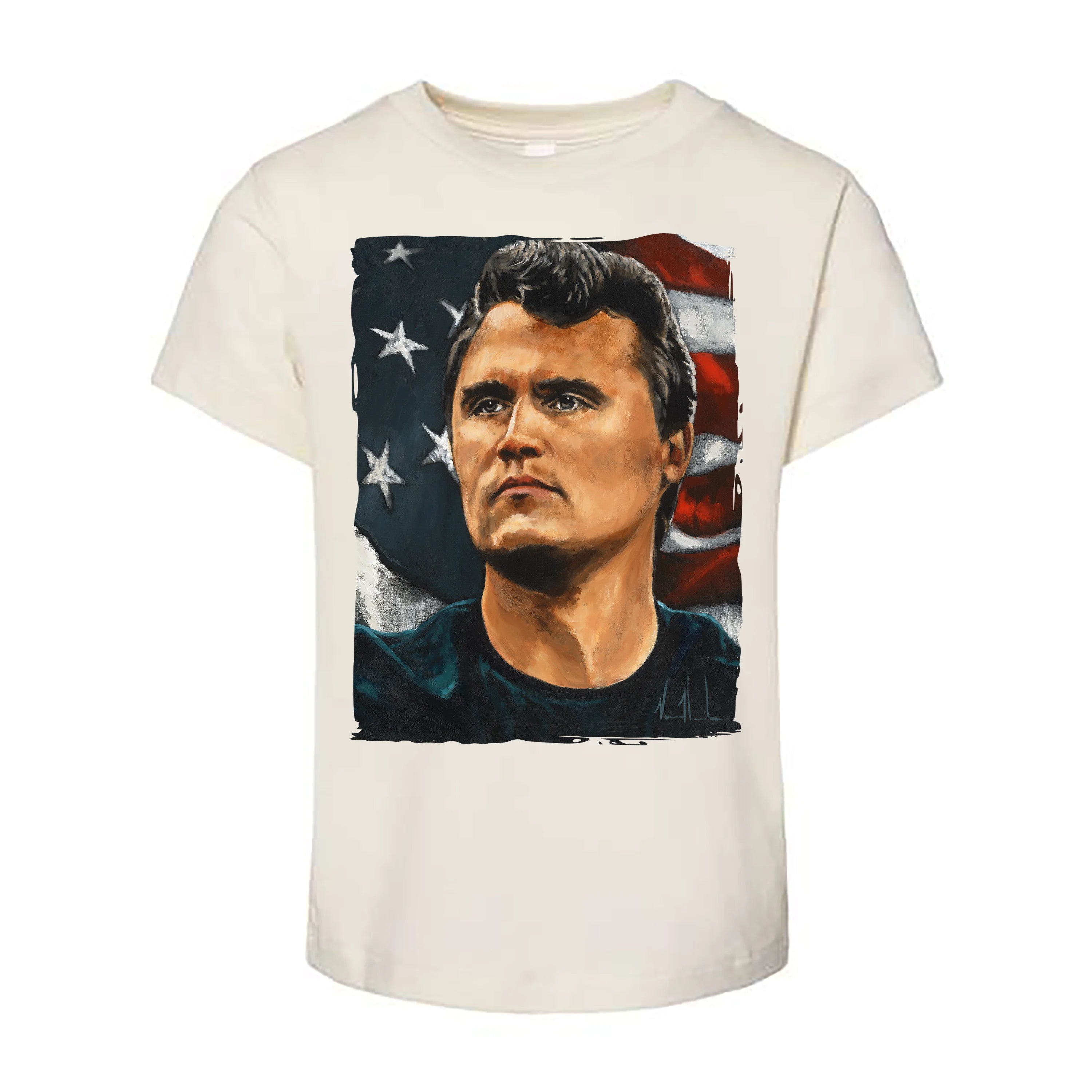 Kids T (Organic Cotton) - Charlie Kirk - The American Martyr Organic Cotton Vanessa Horabuena Toddler Natural 2T