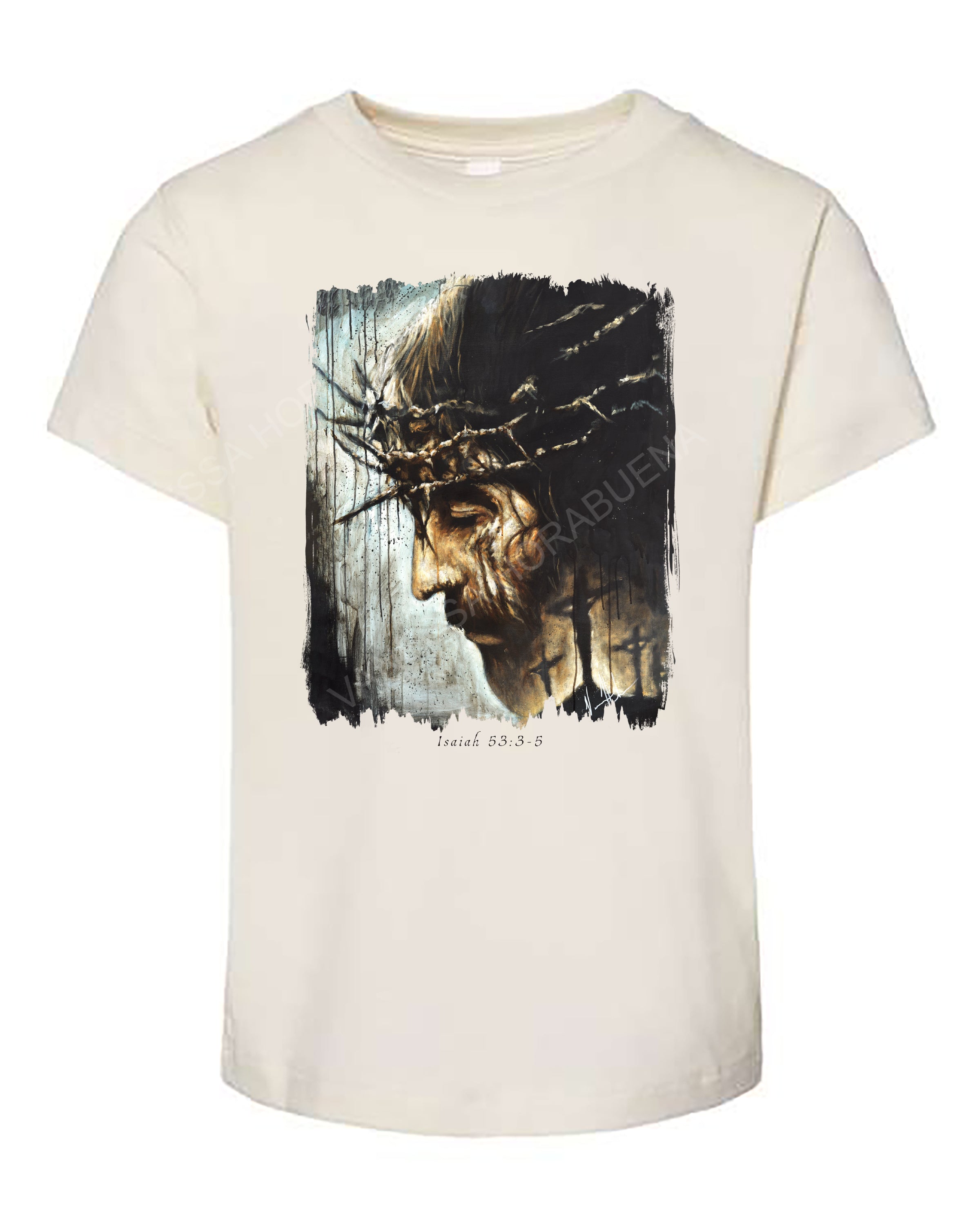 Redeemer's Love With Crosses - Kids T (Organic Cotton) Organic Cotton Vanessa Horabuena Kids Natural 2T