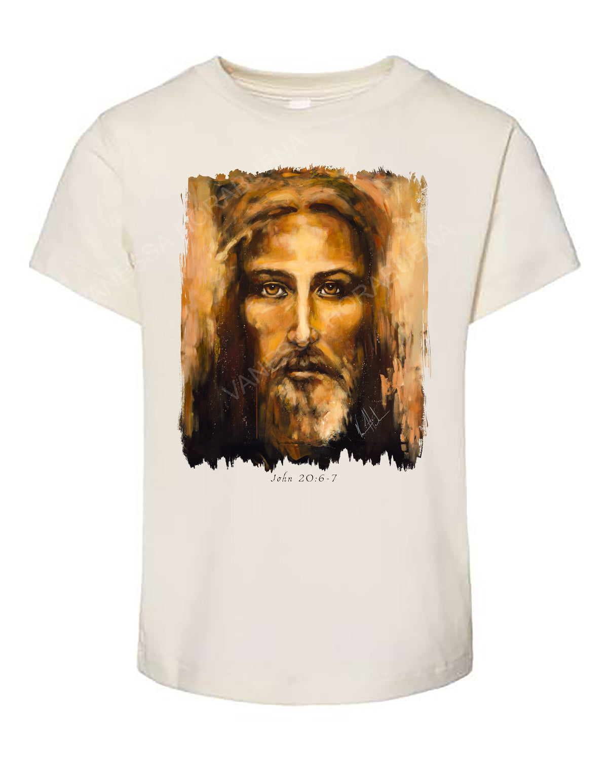 The Shroud of Turin - Resurrection Light - Kids T-Shirt Vanessa Horabuena Kids Natural 2T