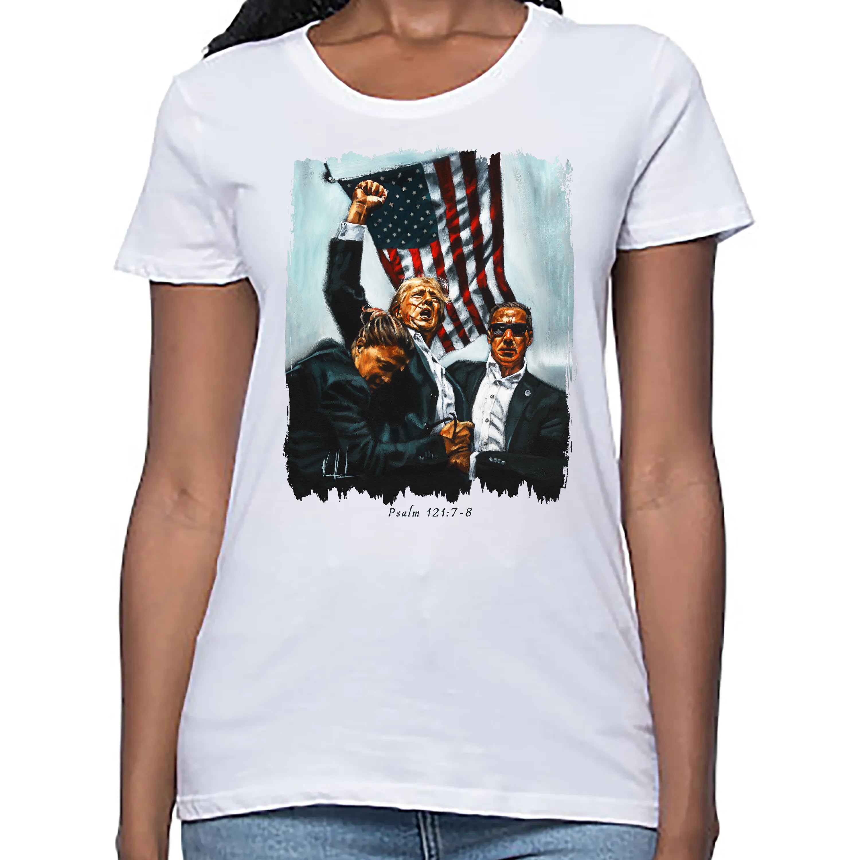 Never Surrender - Women's T (Organic Bamboo) Vanessa Horabuena Short Sleeve Frost (White) XS