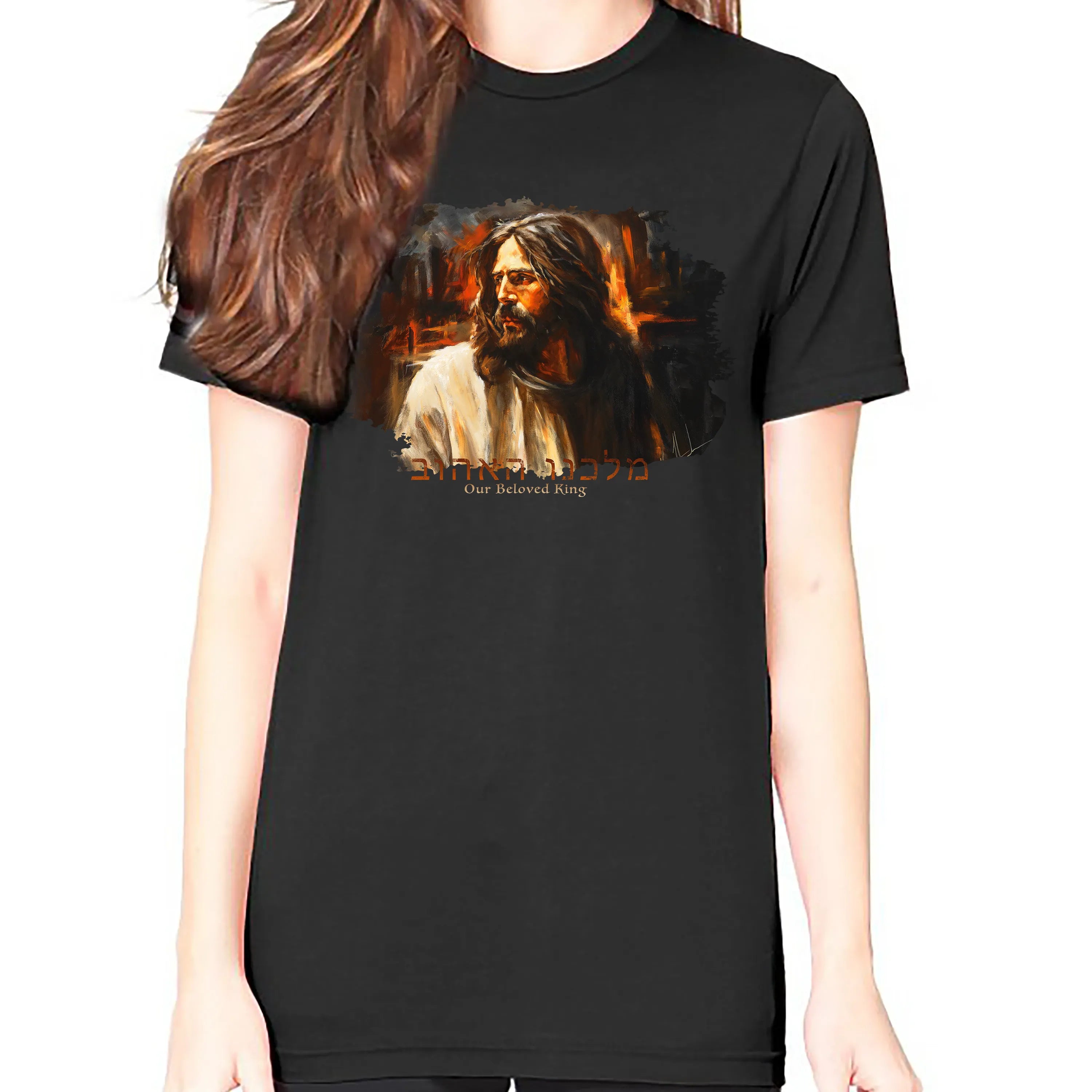 Our Beloved King - Unisex T (Organic Cotton) Vanessa Horabuena Short Sleeve Night (Black) XS