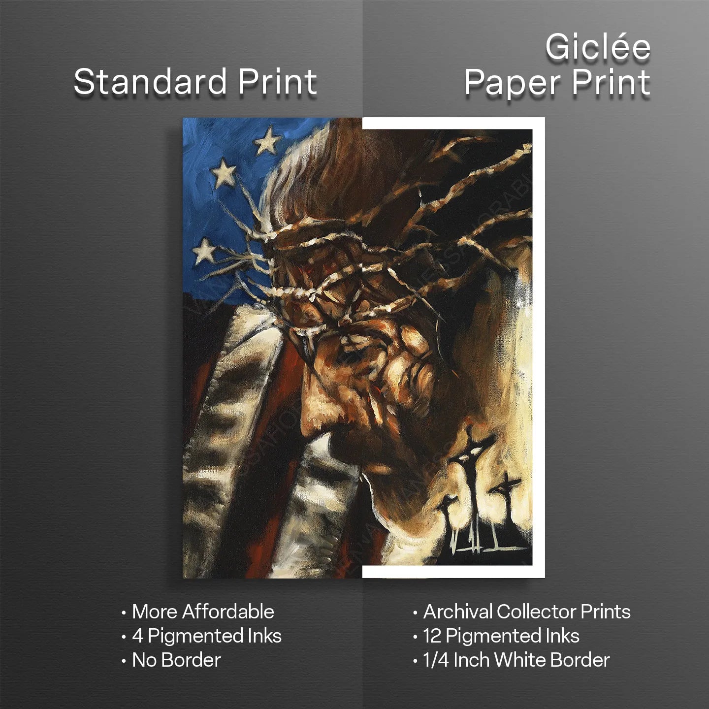 One Nation Under God Patriotic Art Print Vanessa Horabuena
