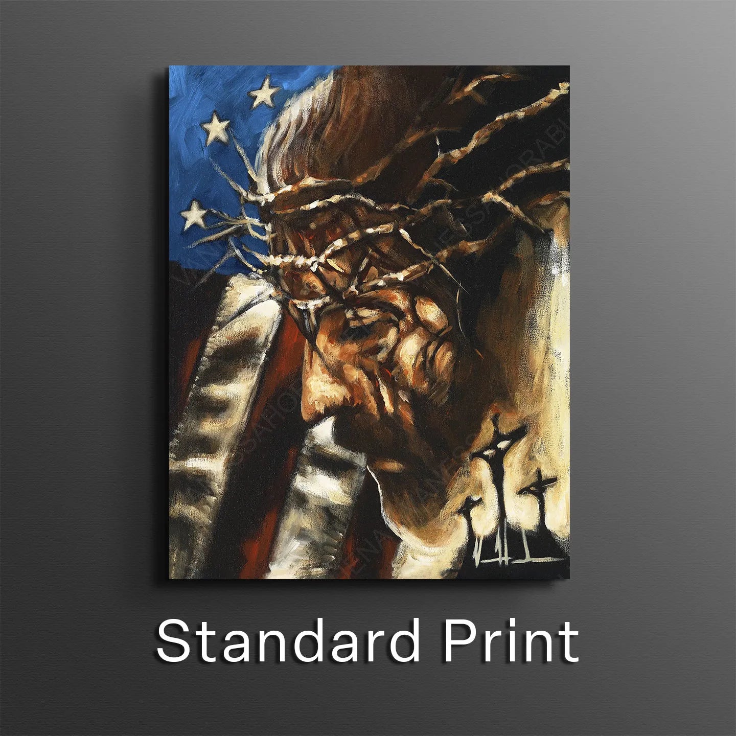 One Nation Under God Patriotic Art Print Vanessa Horabuena