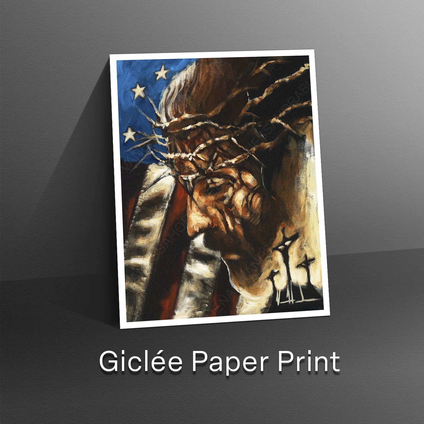 One Nation Under God Patriotic Art Print Vanessa Horabuena