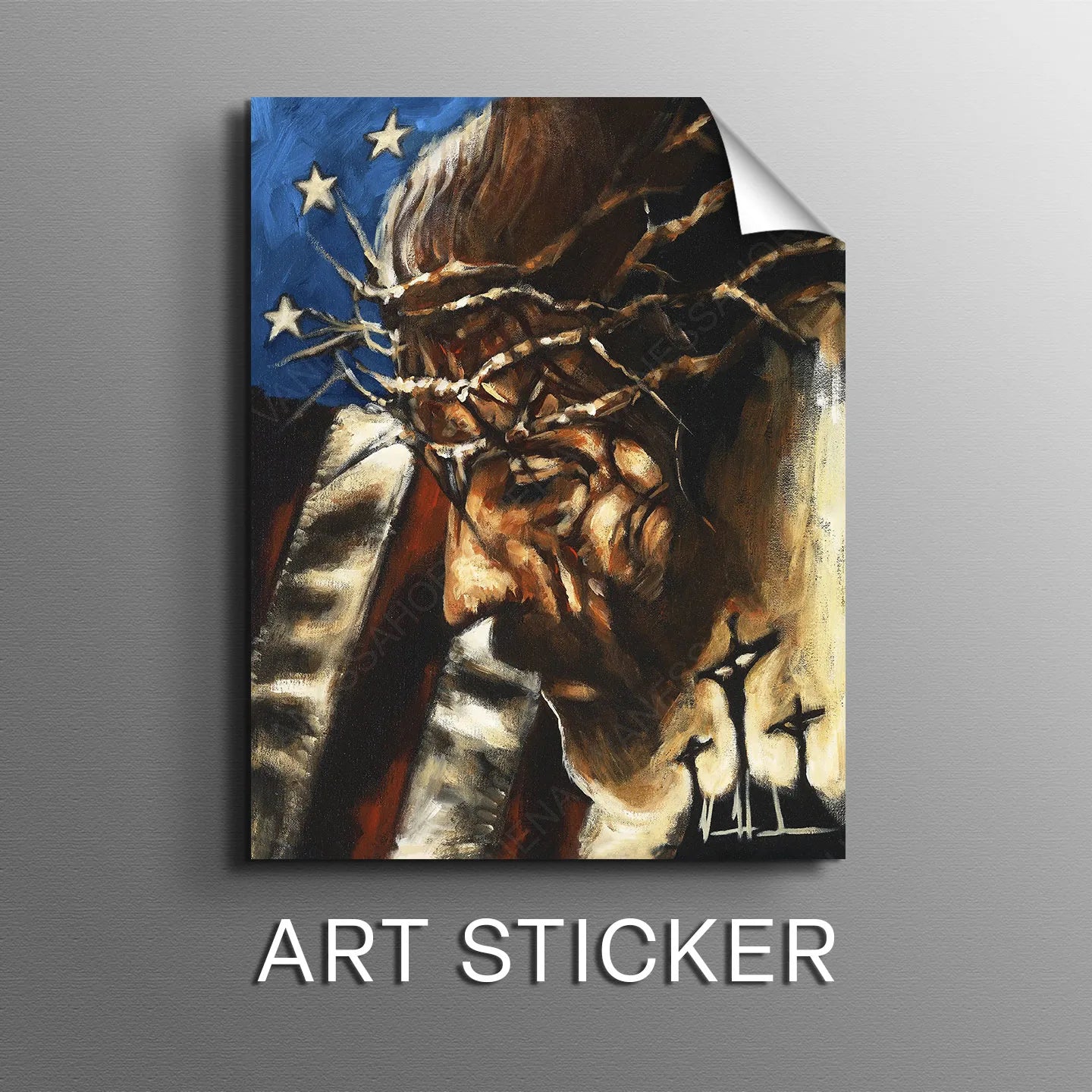 One Nation Under God - Sticker Sticker Vanessa Horabuena