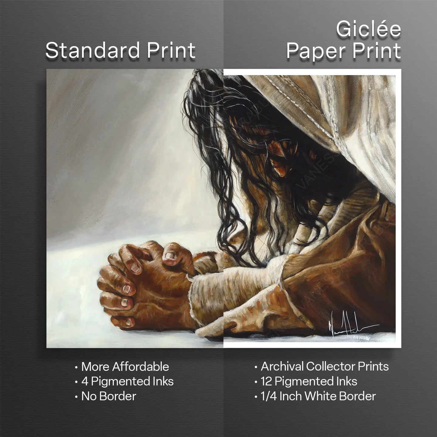 “Our Father….” Jesus Art Print Vanessa Horabuena