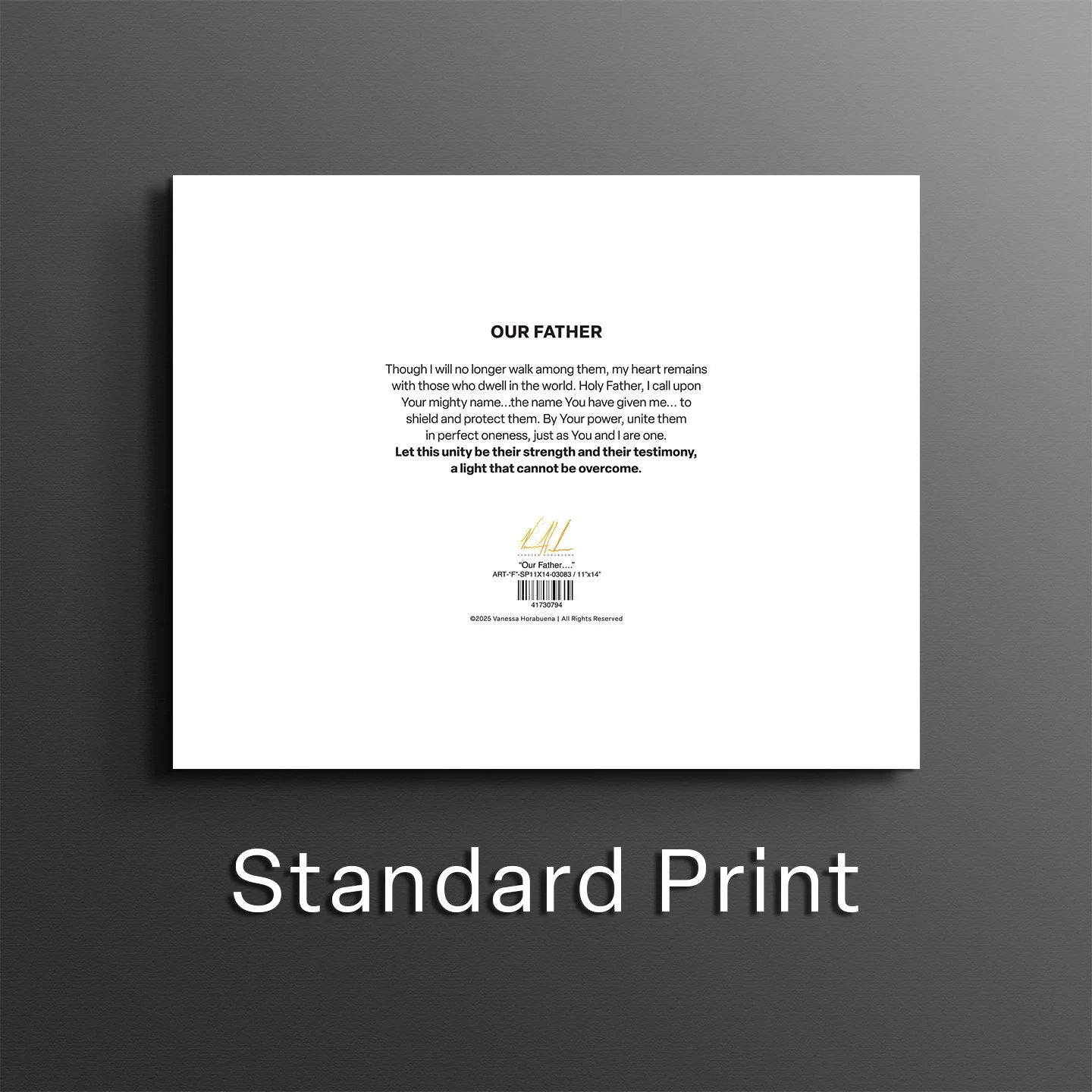 “Our Father….” Jesus Art Print Vanessa Horabuena