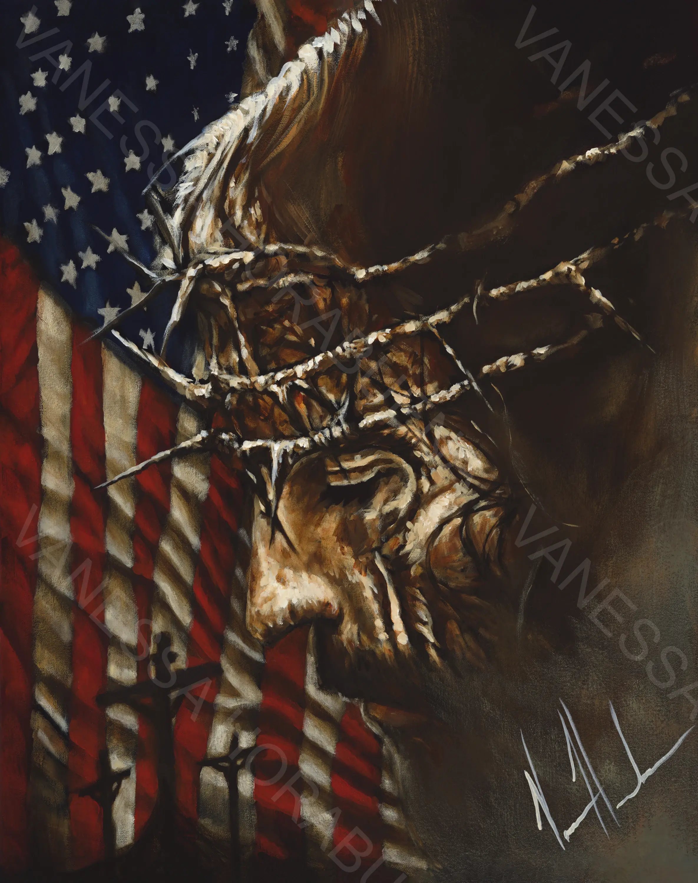 DESIGN DISCONTINUED - One Nation Under God Vanessa Horabuena