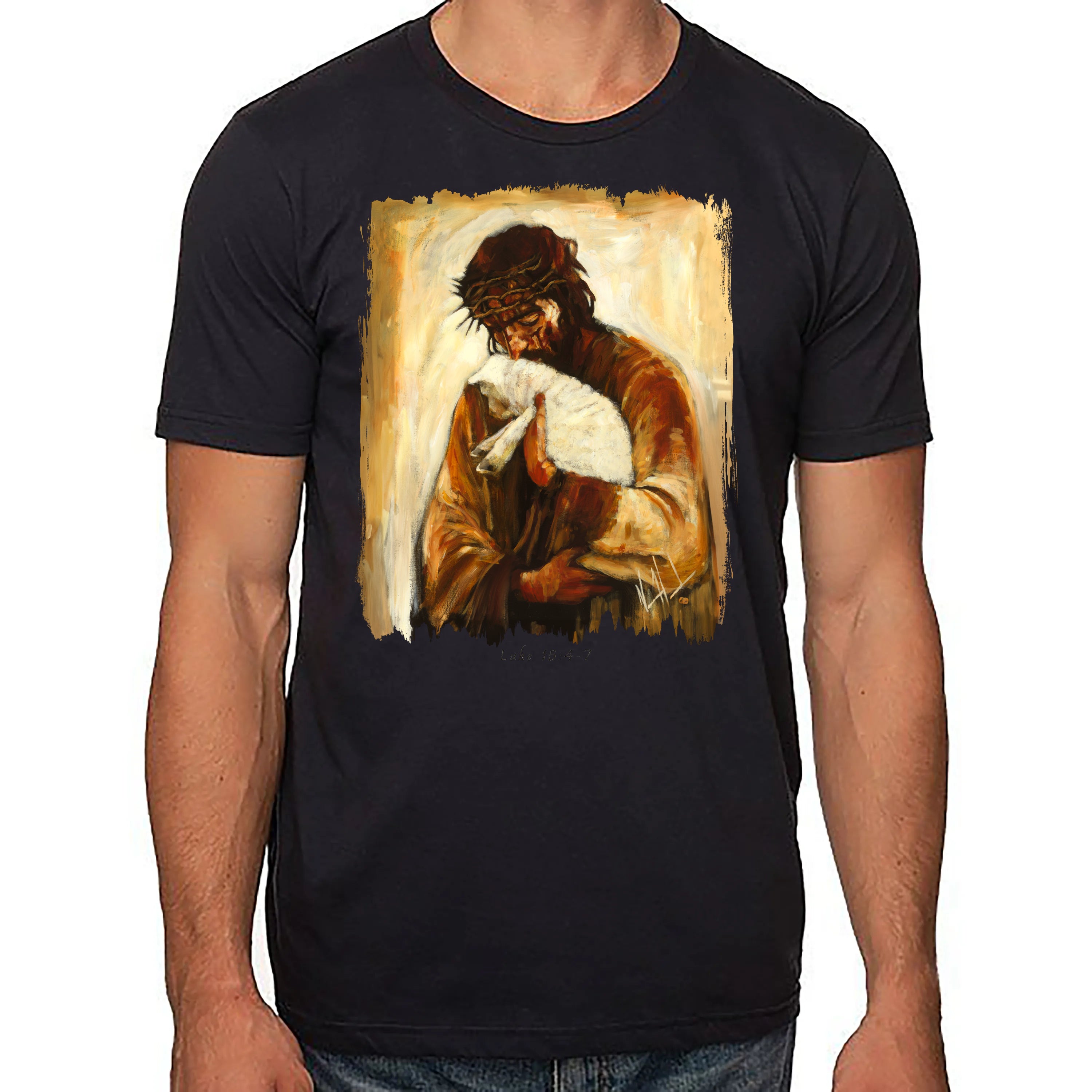For The One Who Lost Its Way - Fall Edition - Unisex T (Organic Cotton) Organic Cotton Vanessa Horabuena Short Sleeve Night (Black) XS