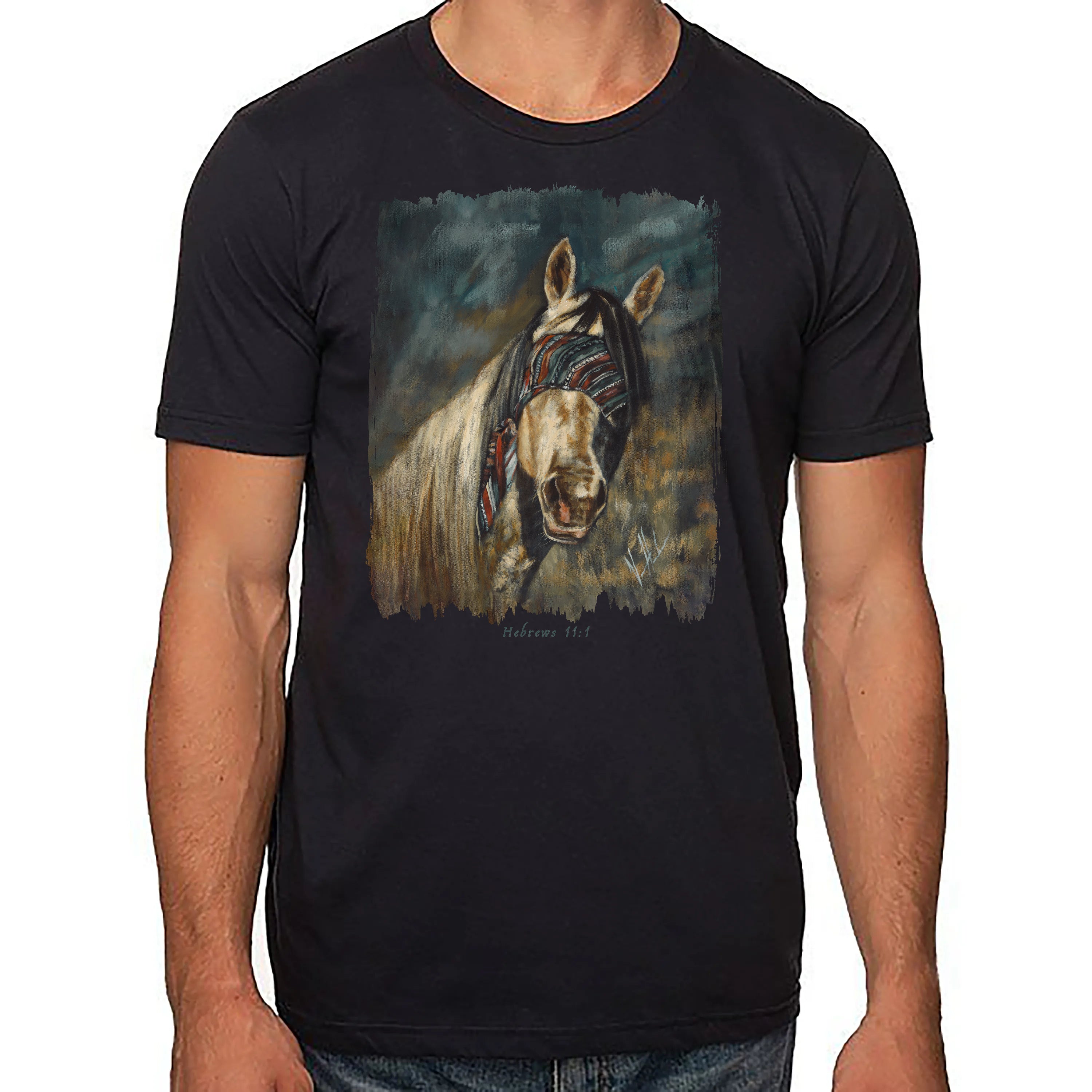 Blind Faith - Unisex T (Organic Cotton) Organic Cotton Vanessa Horabuena Short Sleeve Night (Black) XS