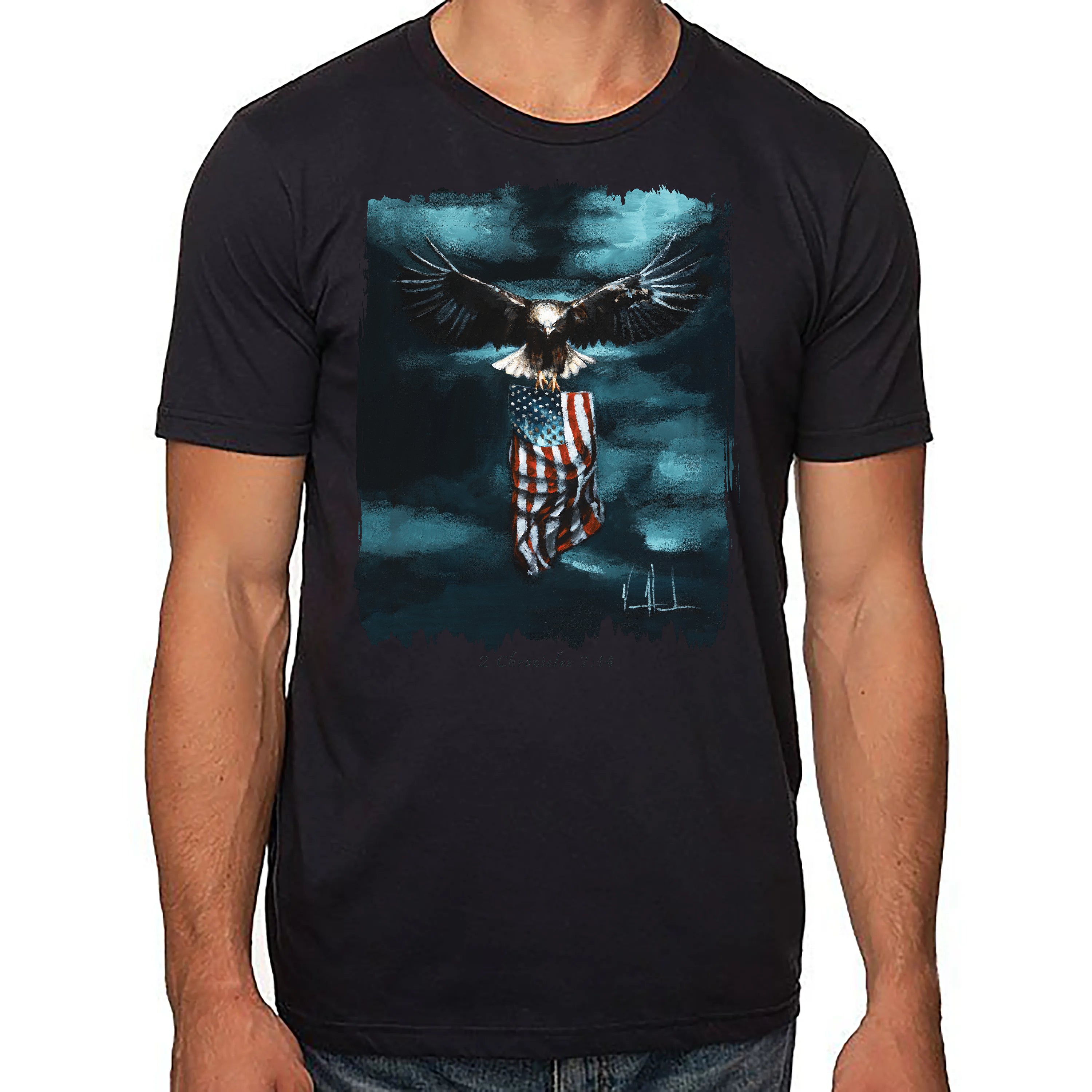 Revive Our Nation - Unisex T (Organic Cotton) Organic Cotton Vanessa Horabuena Short Sleeve Night (Black) XS