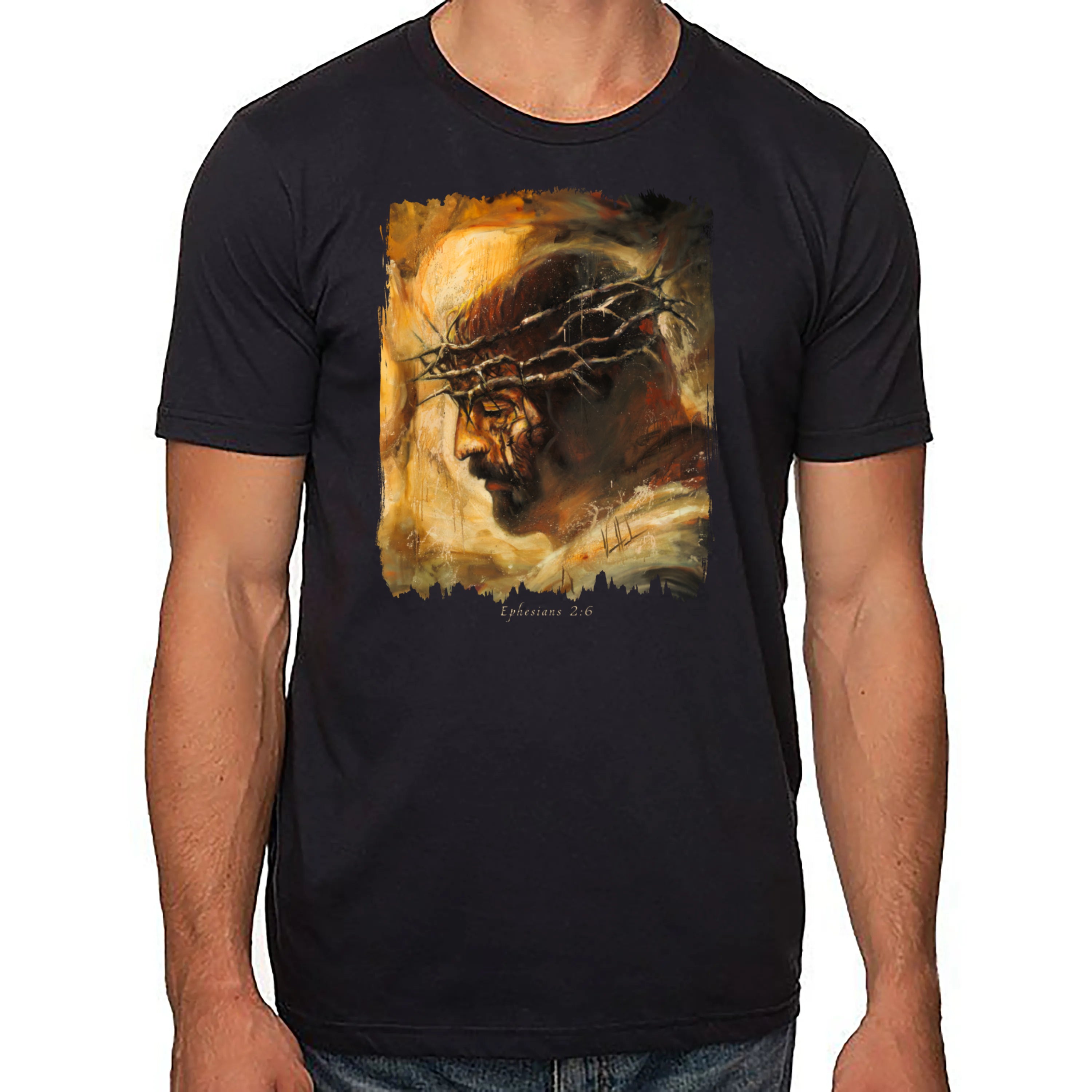 King Of Glory - Unisex T (Organic Cotton) Organic Cotton Vanessa Horabuena Short Sleeve Night (Black) XS