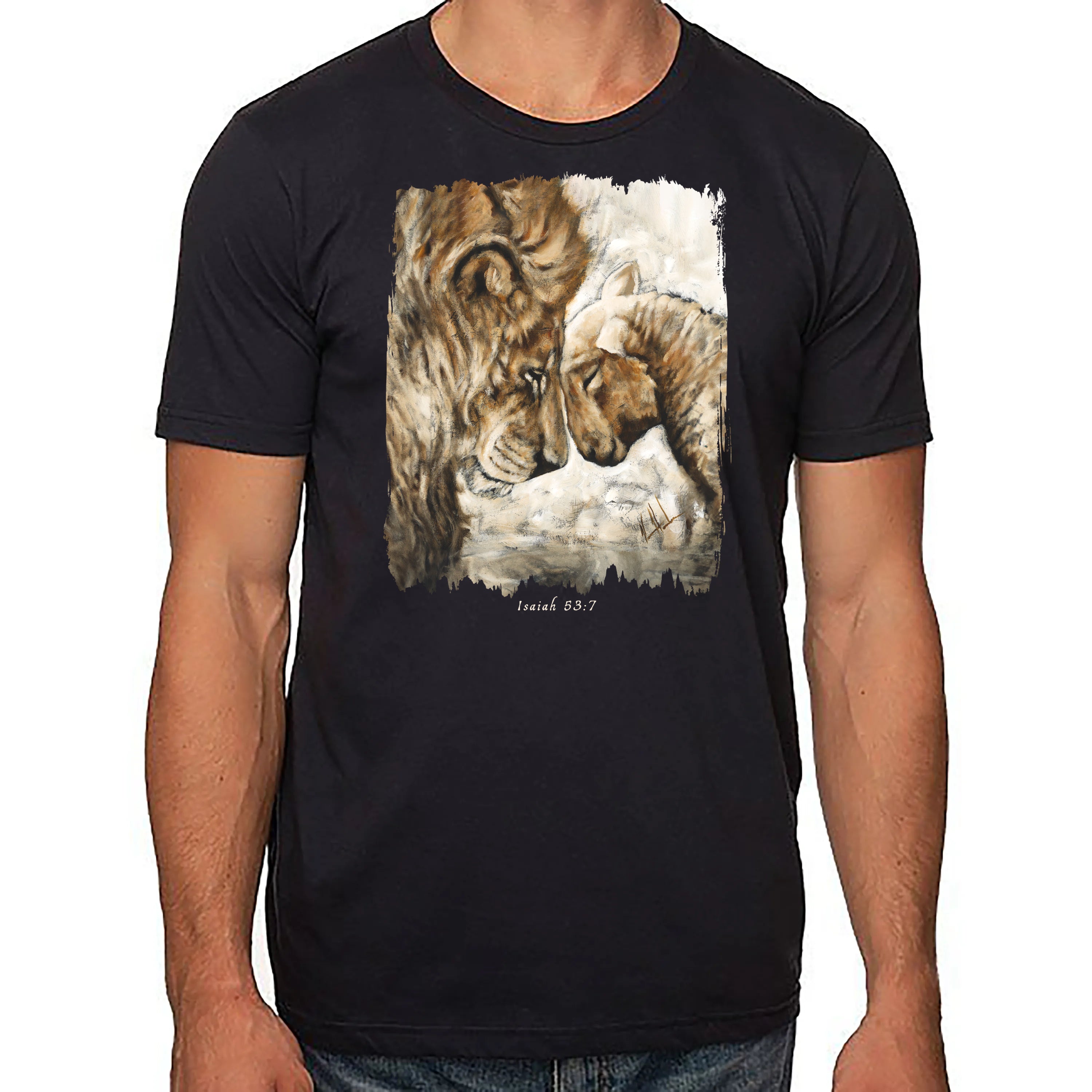 Compassion Of A King (White) - Unisex T (Organic Cotton) Organic Cotton Vanessa Horabuena Short Sleeve Night (Black) XS