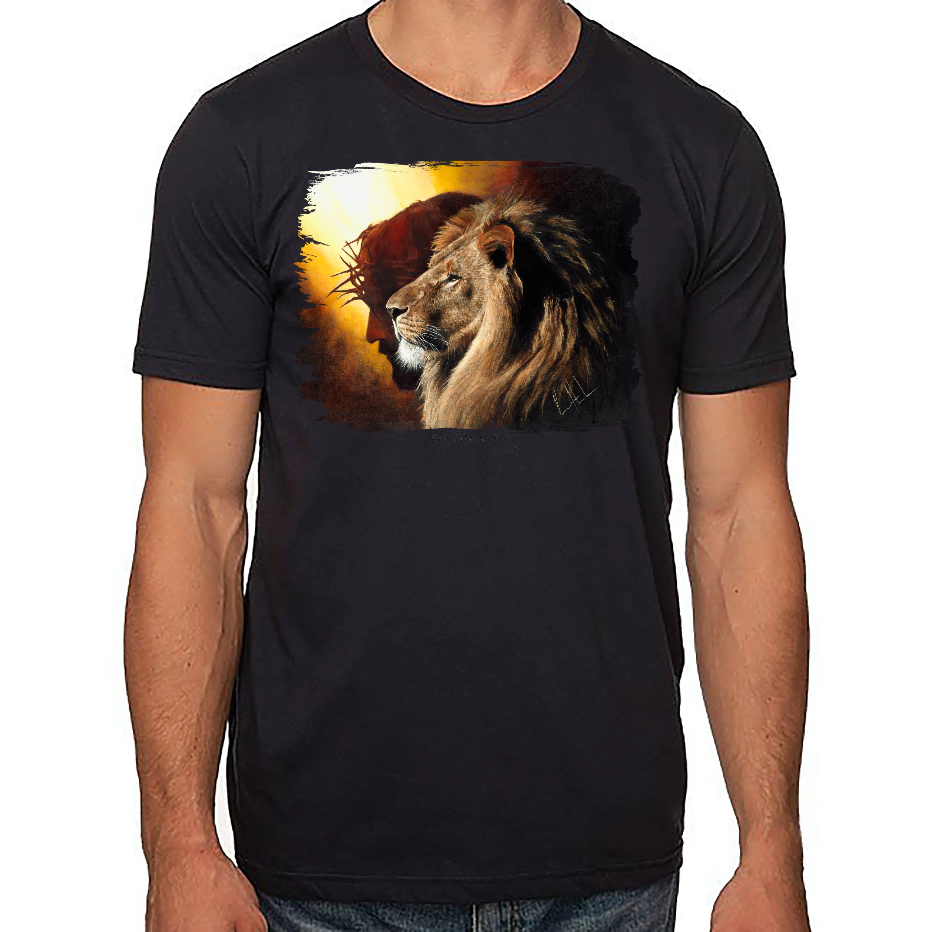The Lion Of Judah - Unisex T (Organic Cotton) Organic Cotton Vanessa Horabuena Short Sleeve Night (Black) XS