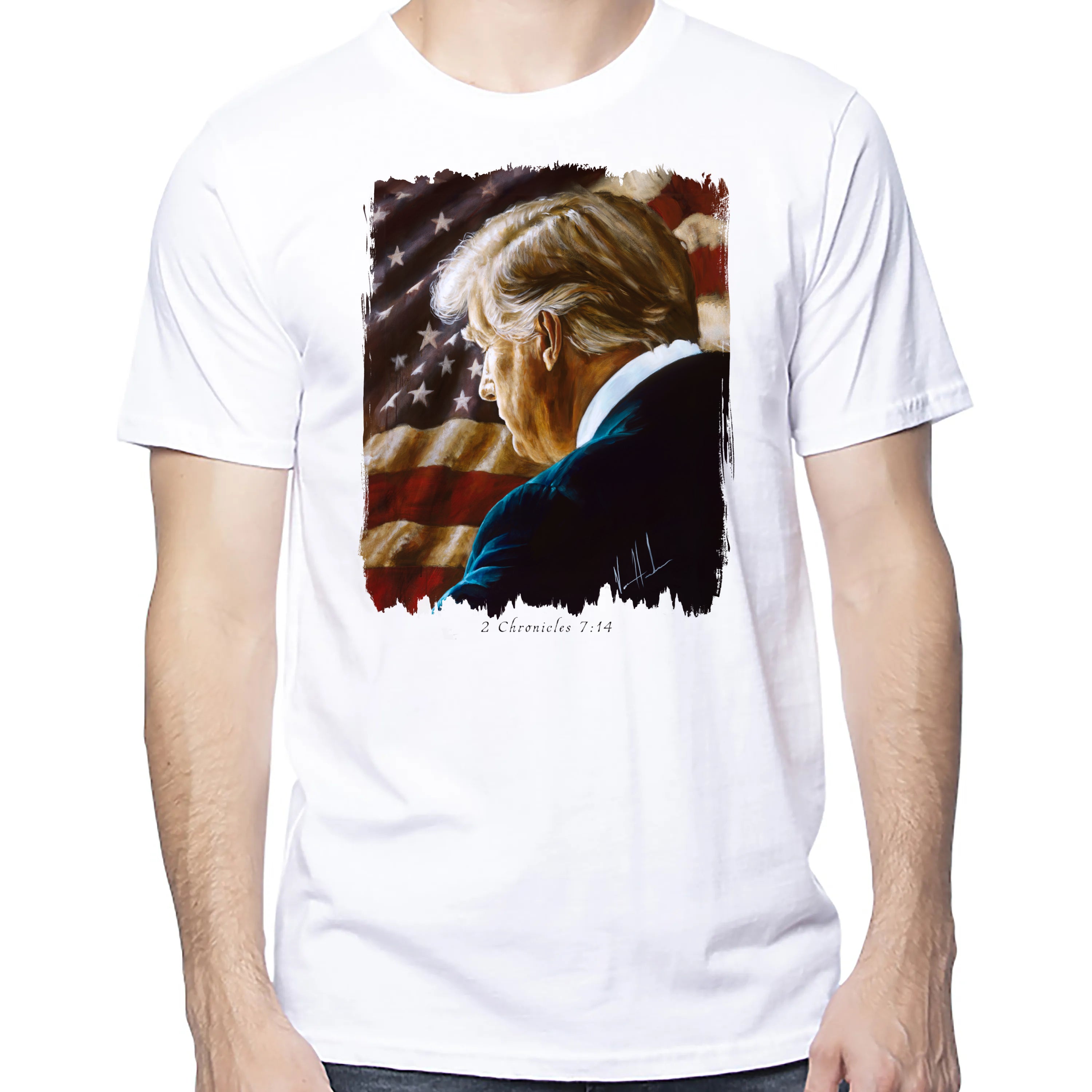 Prayers For Our Nation - Unisex T (Organic Cotton) Organic Cotton Vanessa Horabuena Short Sleeve Salt (White) XS