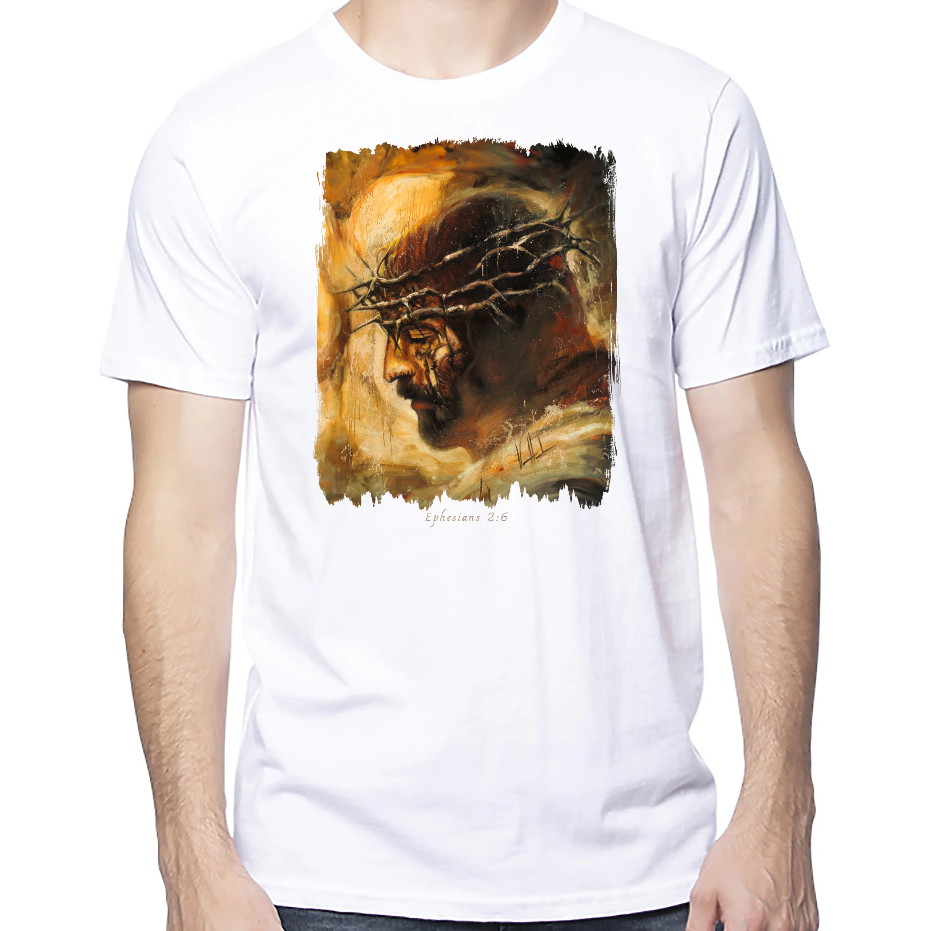 King Of Glory - Unisex T (Organic Cotton) Organic Cotton Vanessa Horabuena Short Sleeve Salt (White) XS