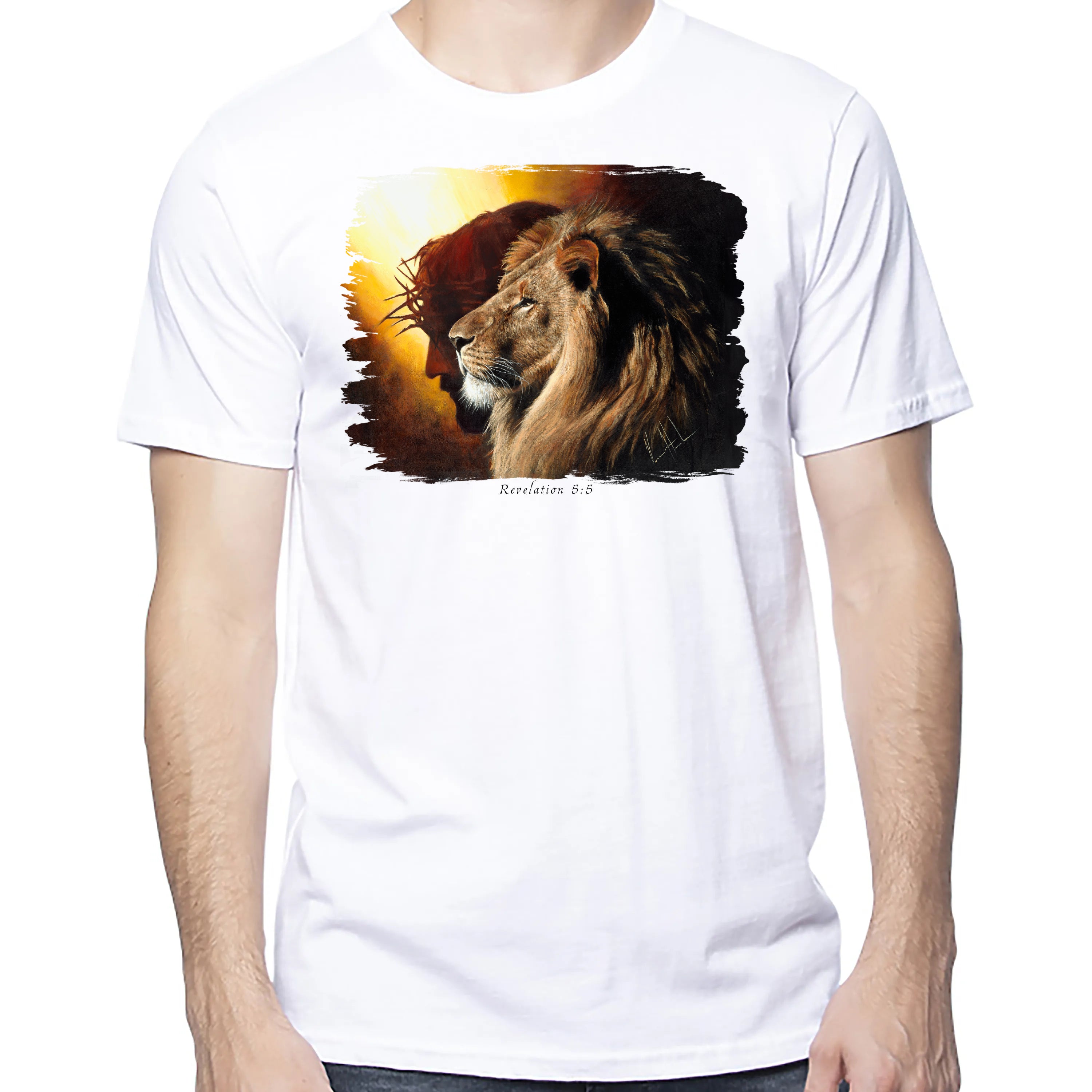 The Lion Of Judah - Unisex T (Organic Cotton) Organic Cotton Vanessa Horabuena Short Sleeve Salt (White) XS