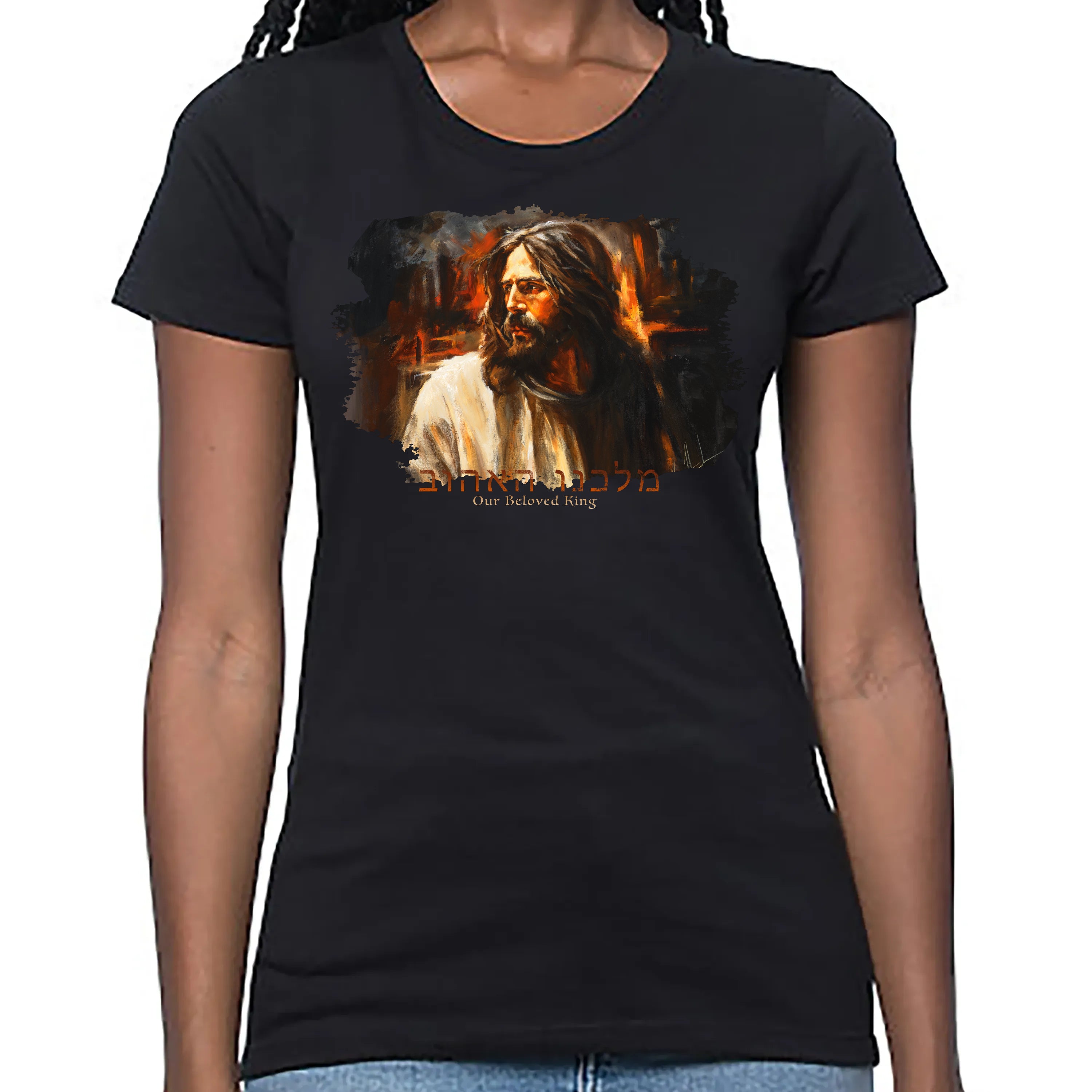 Our Beloved King - Women's T (Organic Bamboo) Vanessa Horabuena Short Sleeve Eclipse (Black) XS