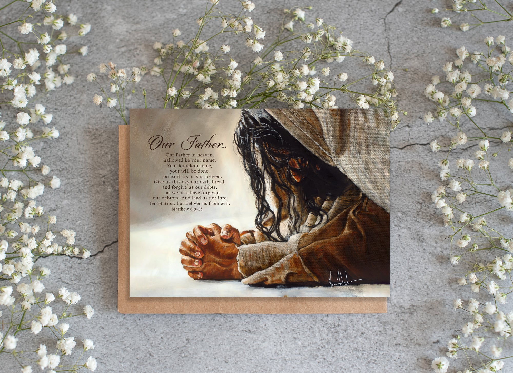 'Our Father....' Greeting Card Vanessa Horabuena