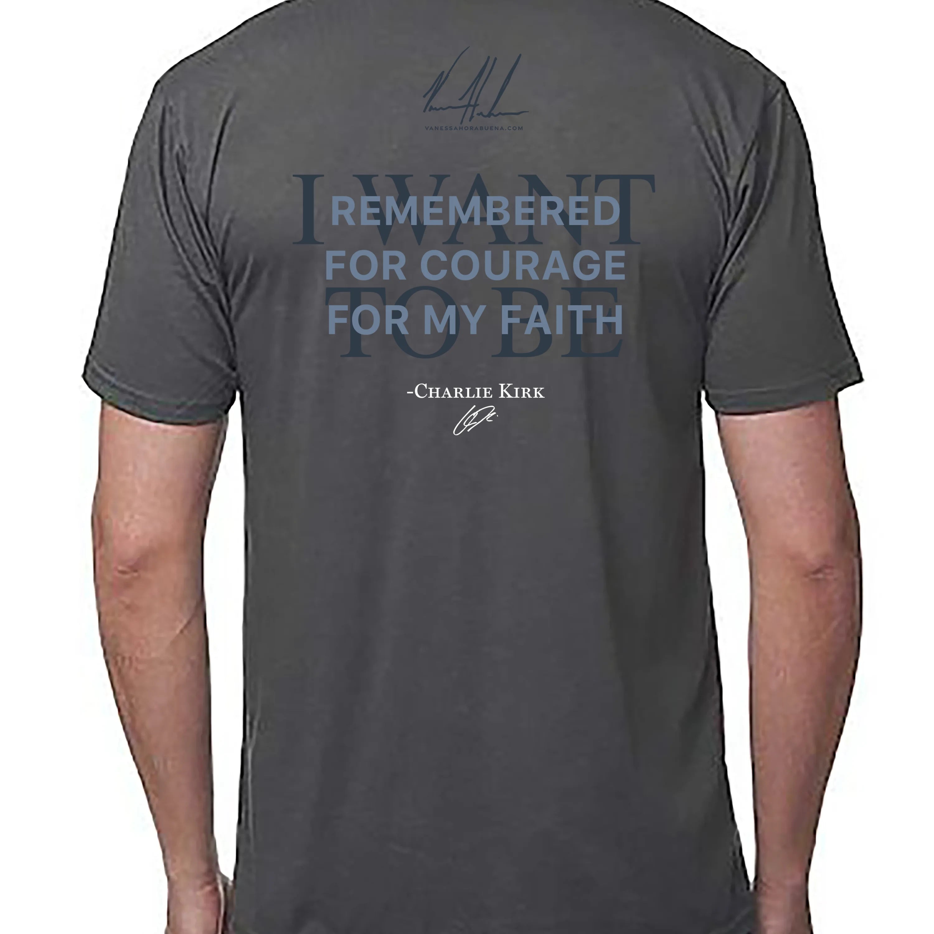 Charlie Kirk - The American Martyr - Unisex T (Premium Organic Fabric) Vanessa Horabuena