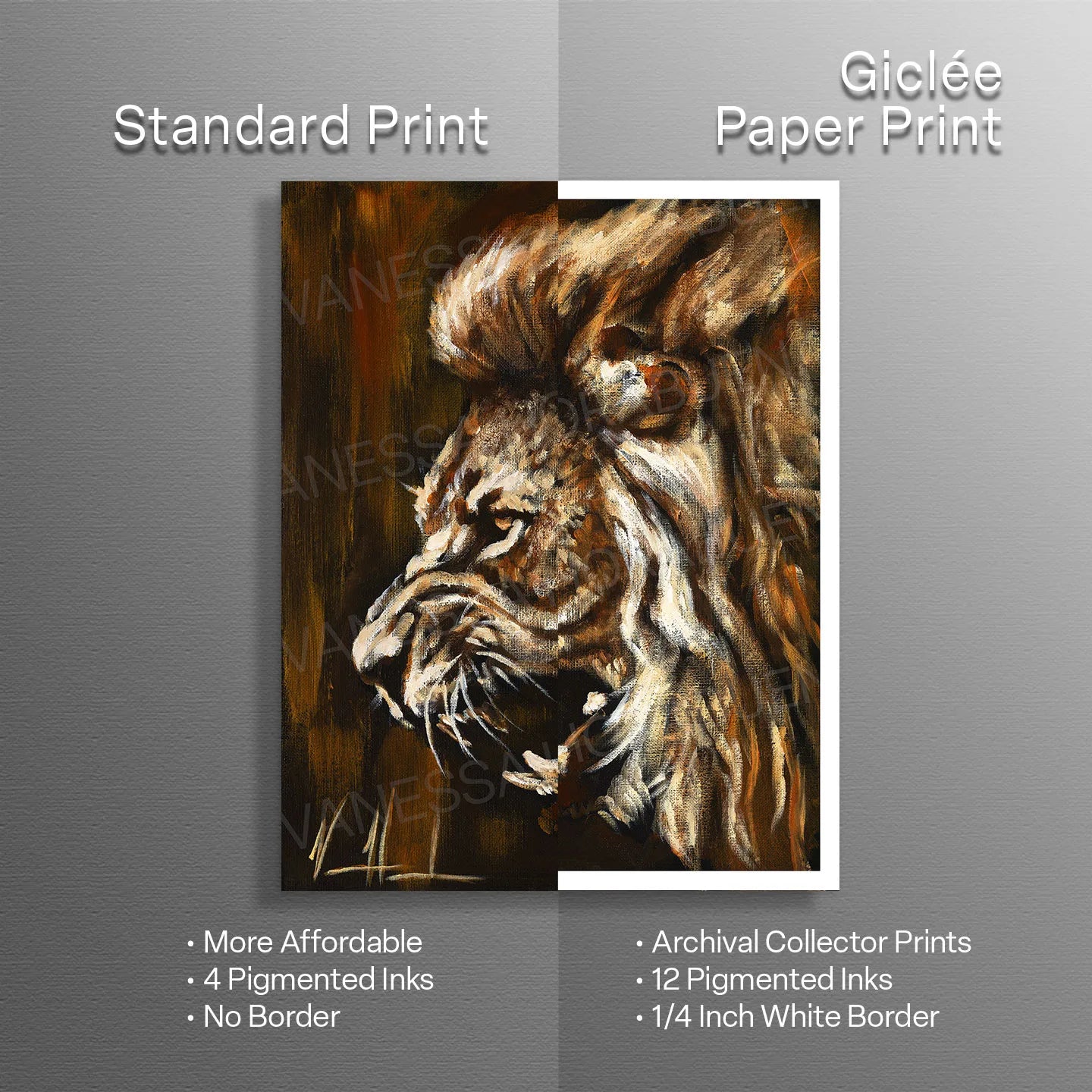 Return of a King Lion Art Print Vanessa Horabuena