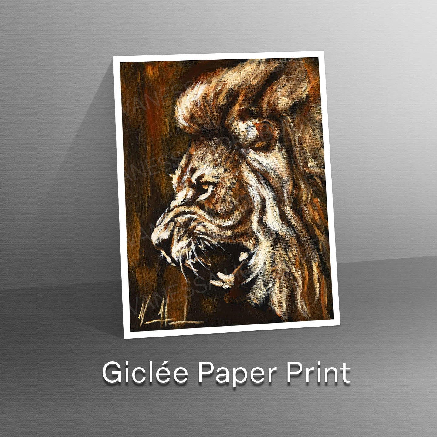 Return of a King Lion Art Print Vanessa Horabuena