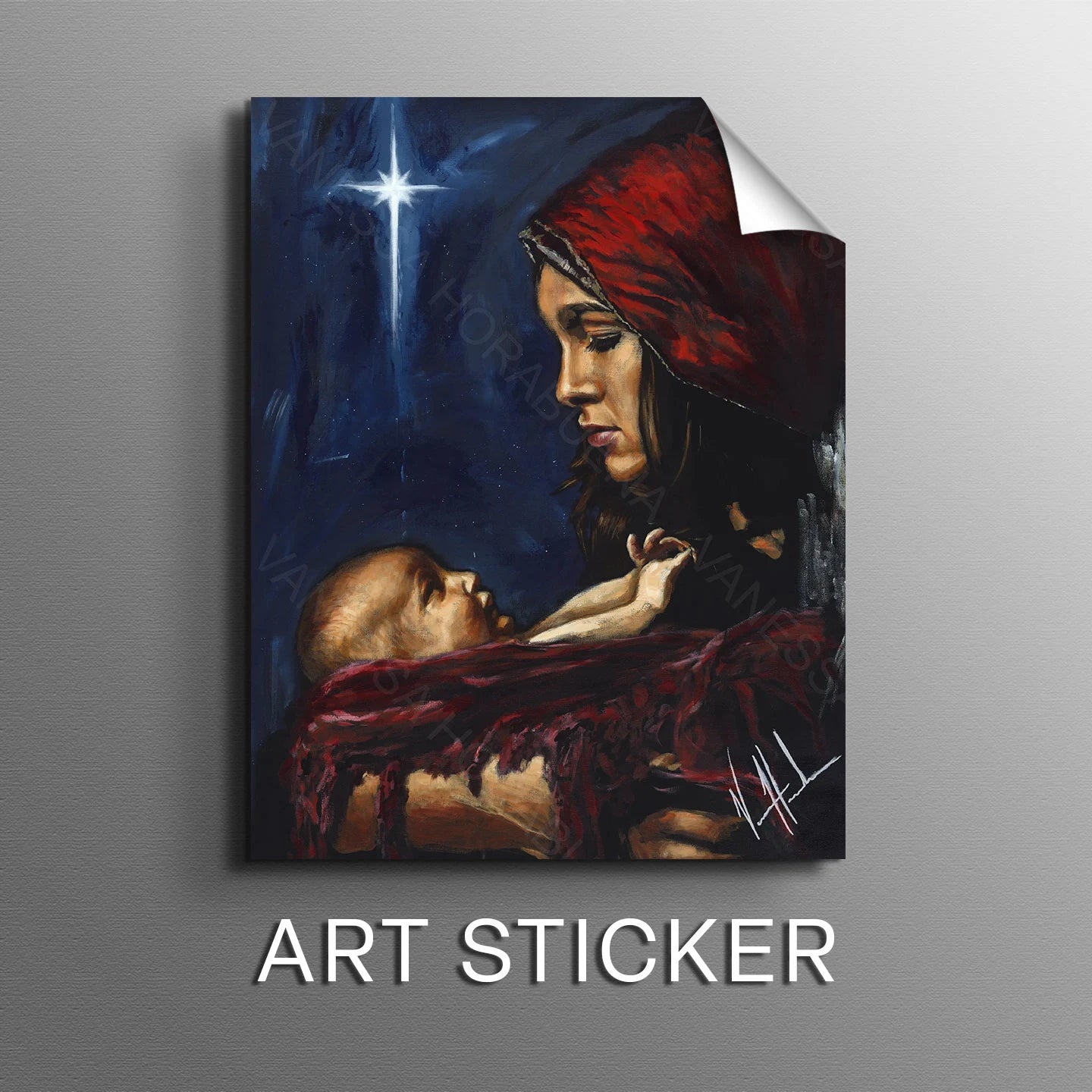 A Savior Is Born - Sticker Sticker Vanessa Horabuena