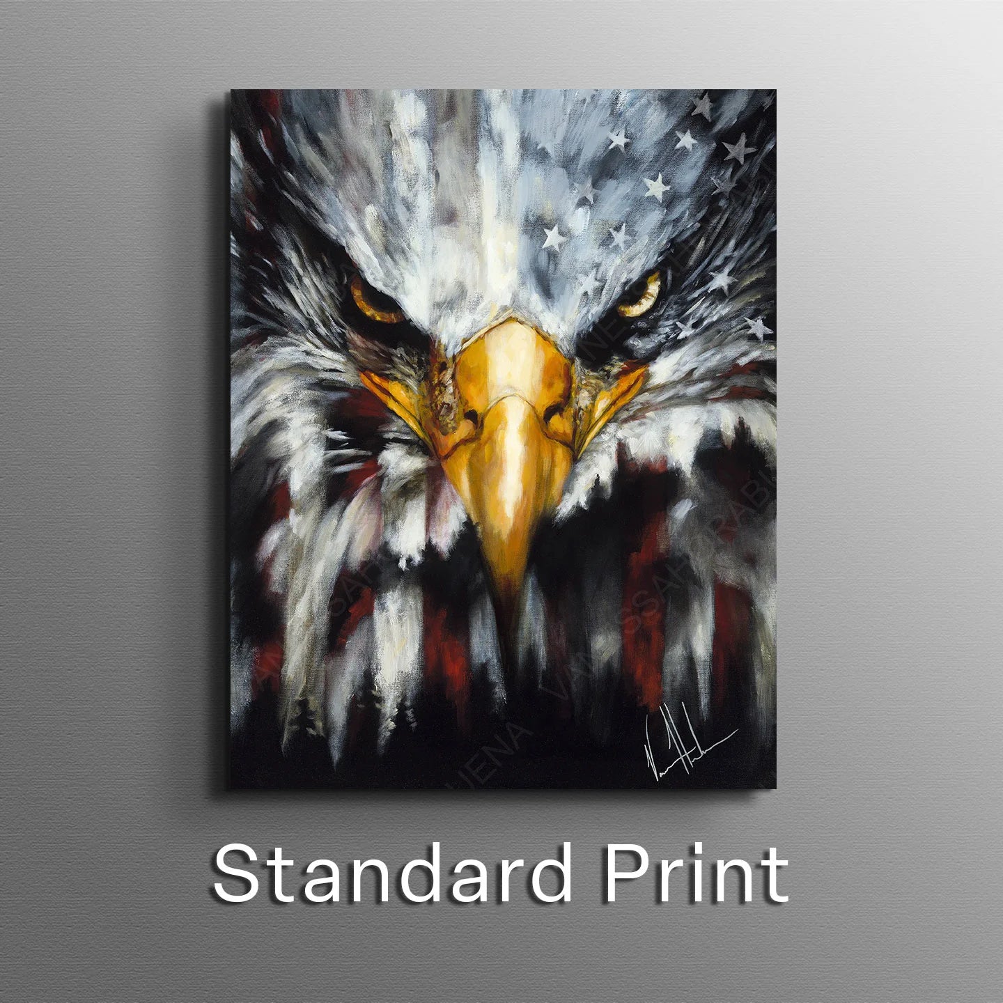 Stripes of Freedom Patriotic Art Print Vanessa Horabuena