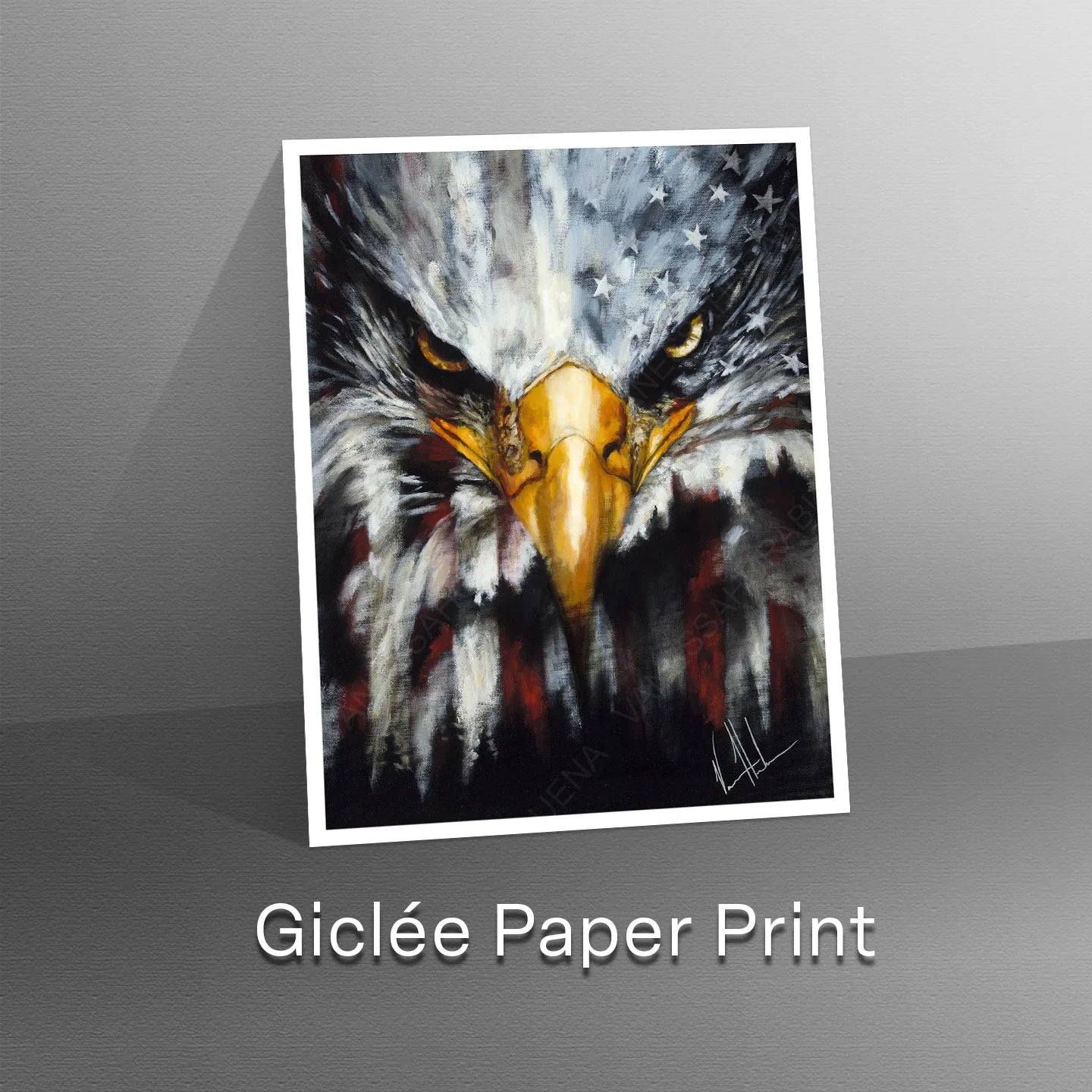 Stripes of Freedom Patriotic Art Print Vanessa Horabuena