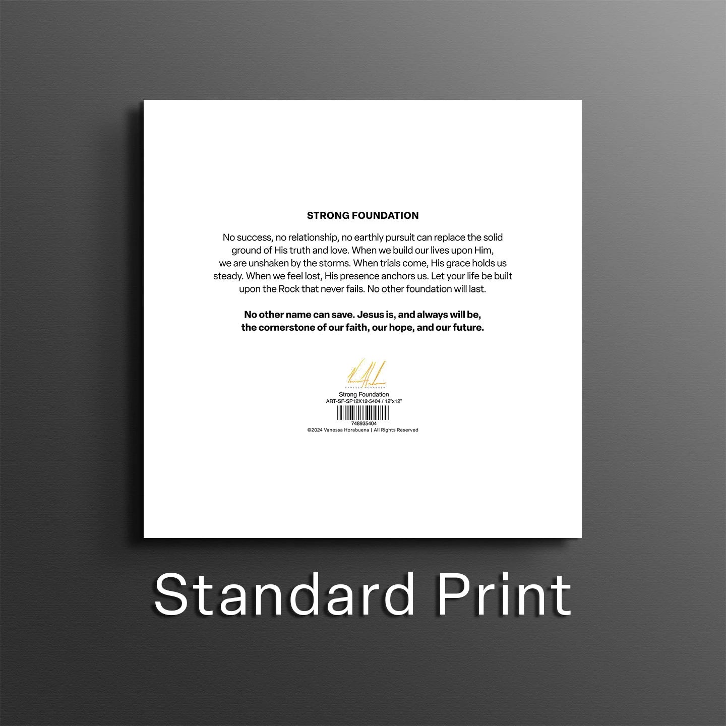 Strong Foundation Lion Art Print Vanessa Horabuena