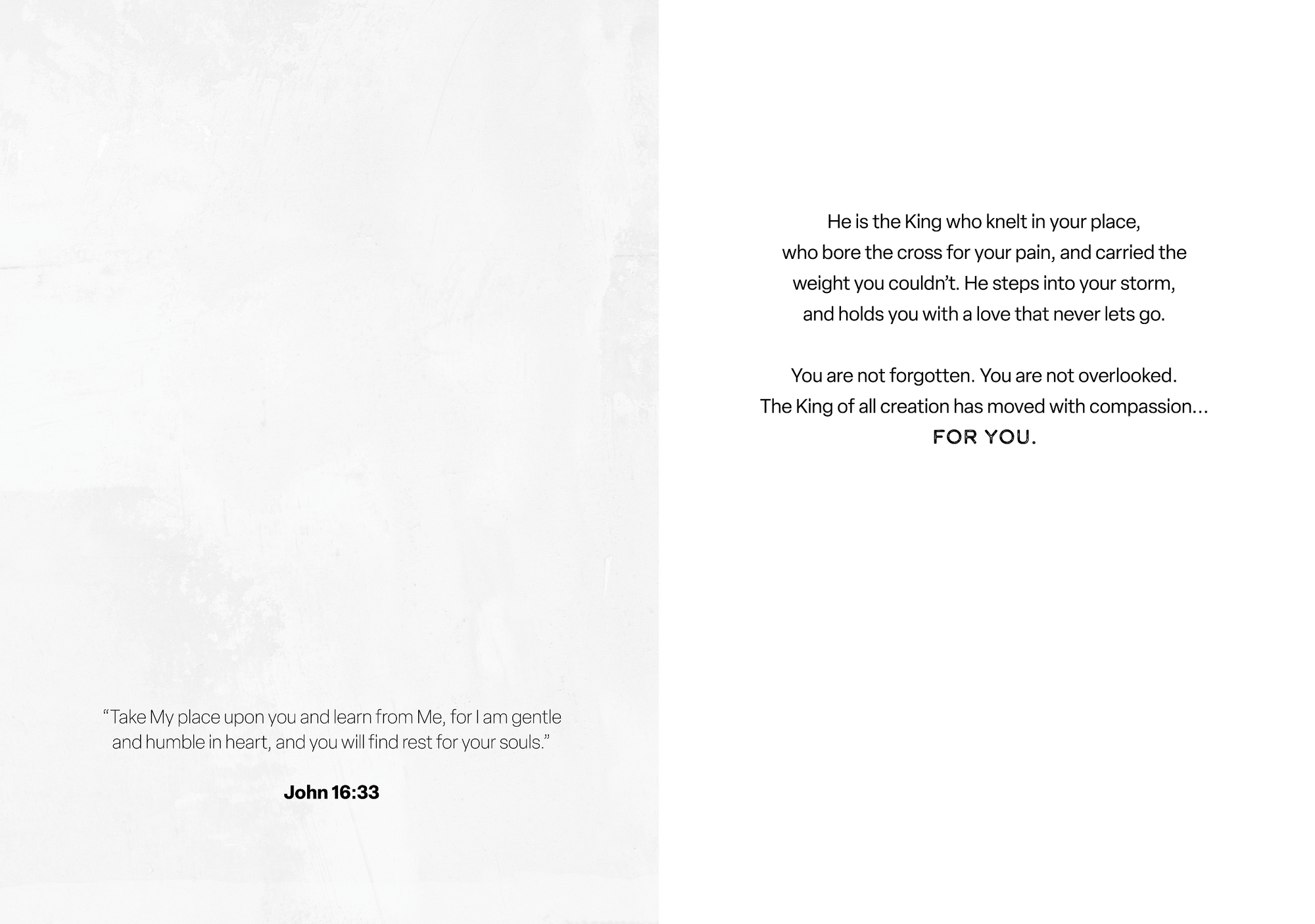 'Compassion of a King' Easter Greeting Card Vanessa Horabuena