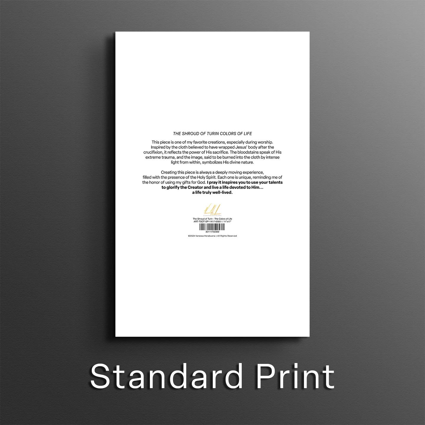 The Shroud of Turin - The Colors of Life Jesus Art Print Vanessa Horabuena