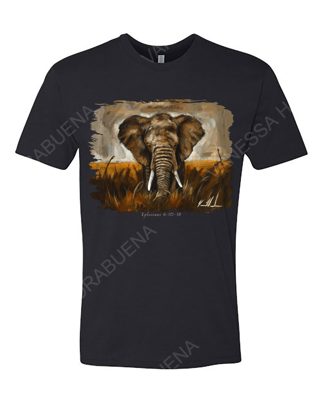 Stand Your Ground - Unisex T-Shirt Poly-Blend Vanessa Horabuena Short Sleeve Black Small