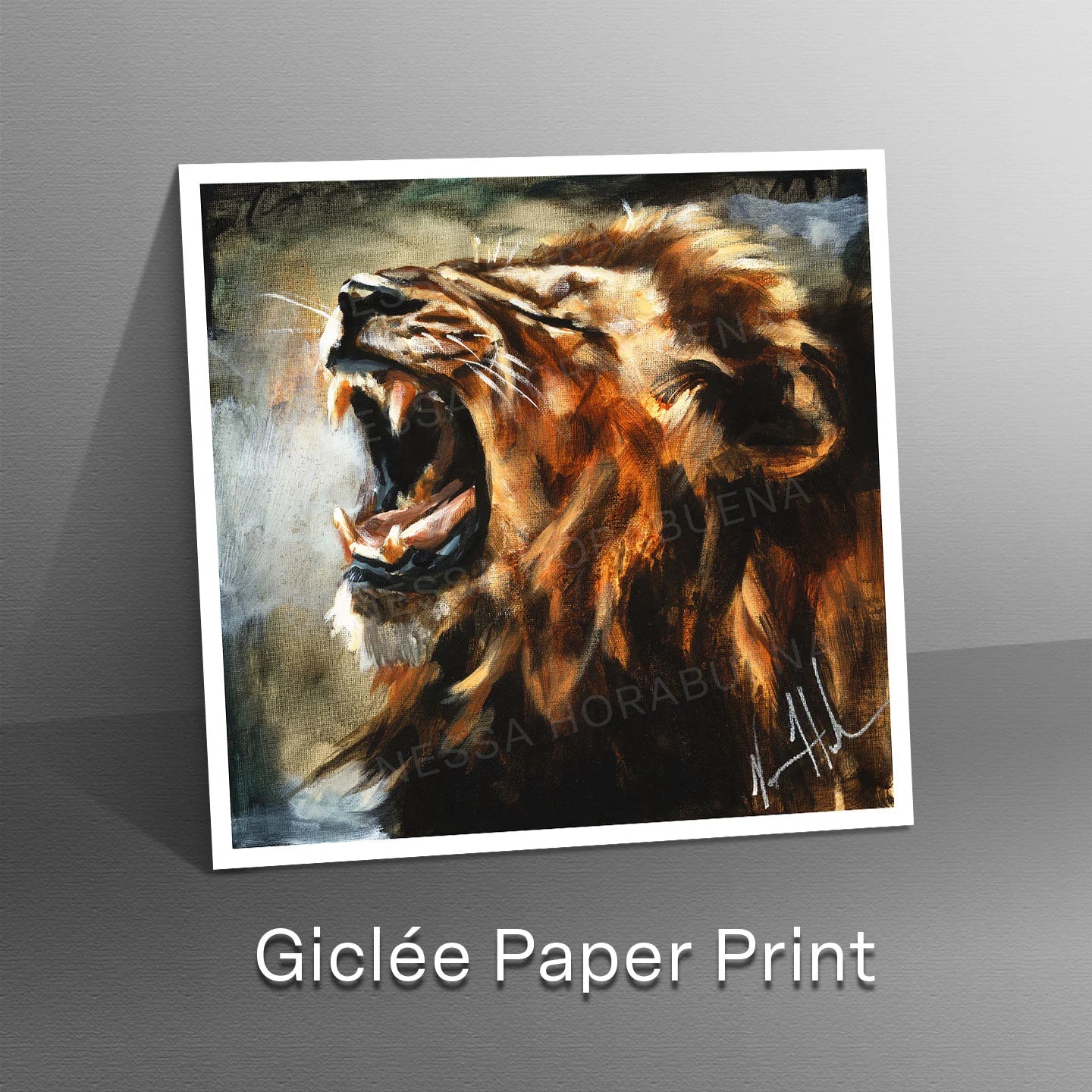 A Time to Roar Lion Art Print Vanessa Horabuena