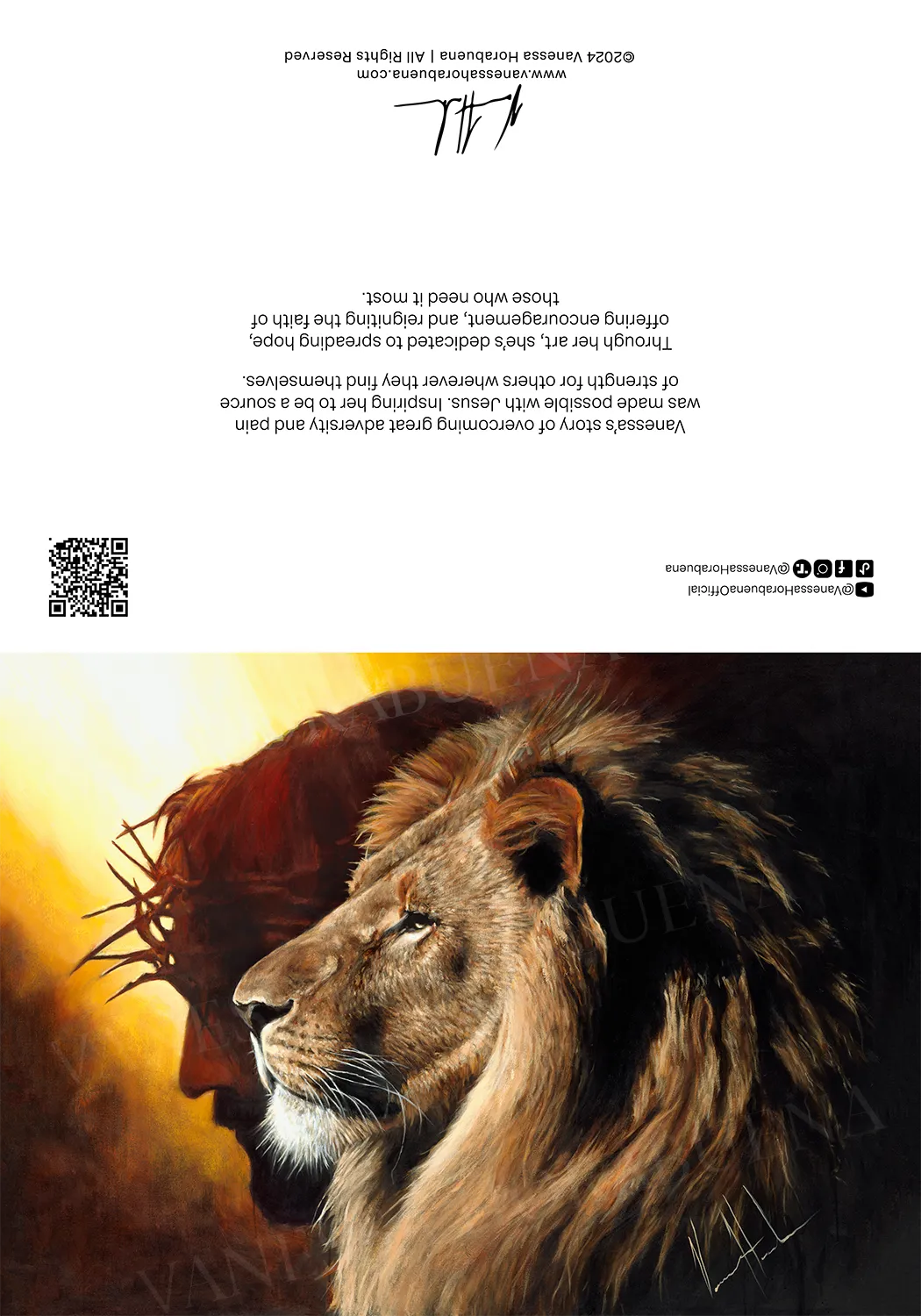 "The Lion of Judah" Thank You Greeting Card