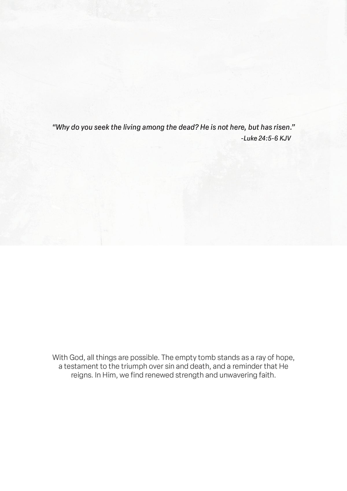 DESIGN DISCONTINUED - The Empty Tomb Greeting Card Vanessa Horabuena