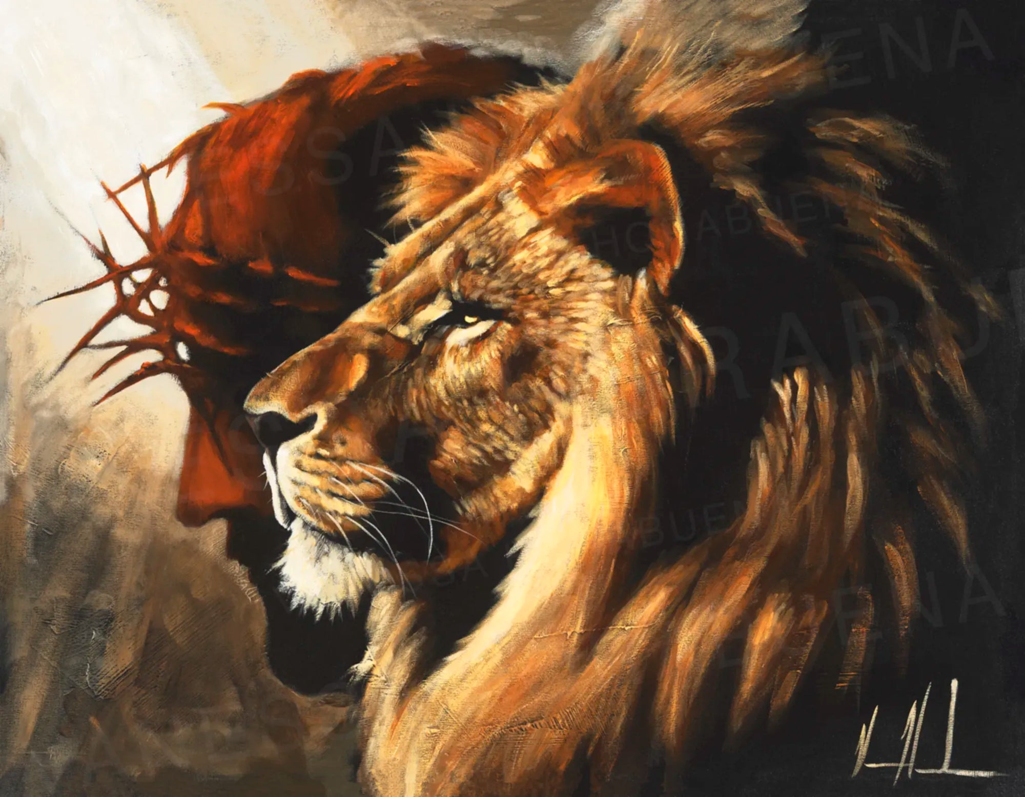 The Lion of Judah - Peace and Strength (Clearance Print) Vanessa Horabuena