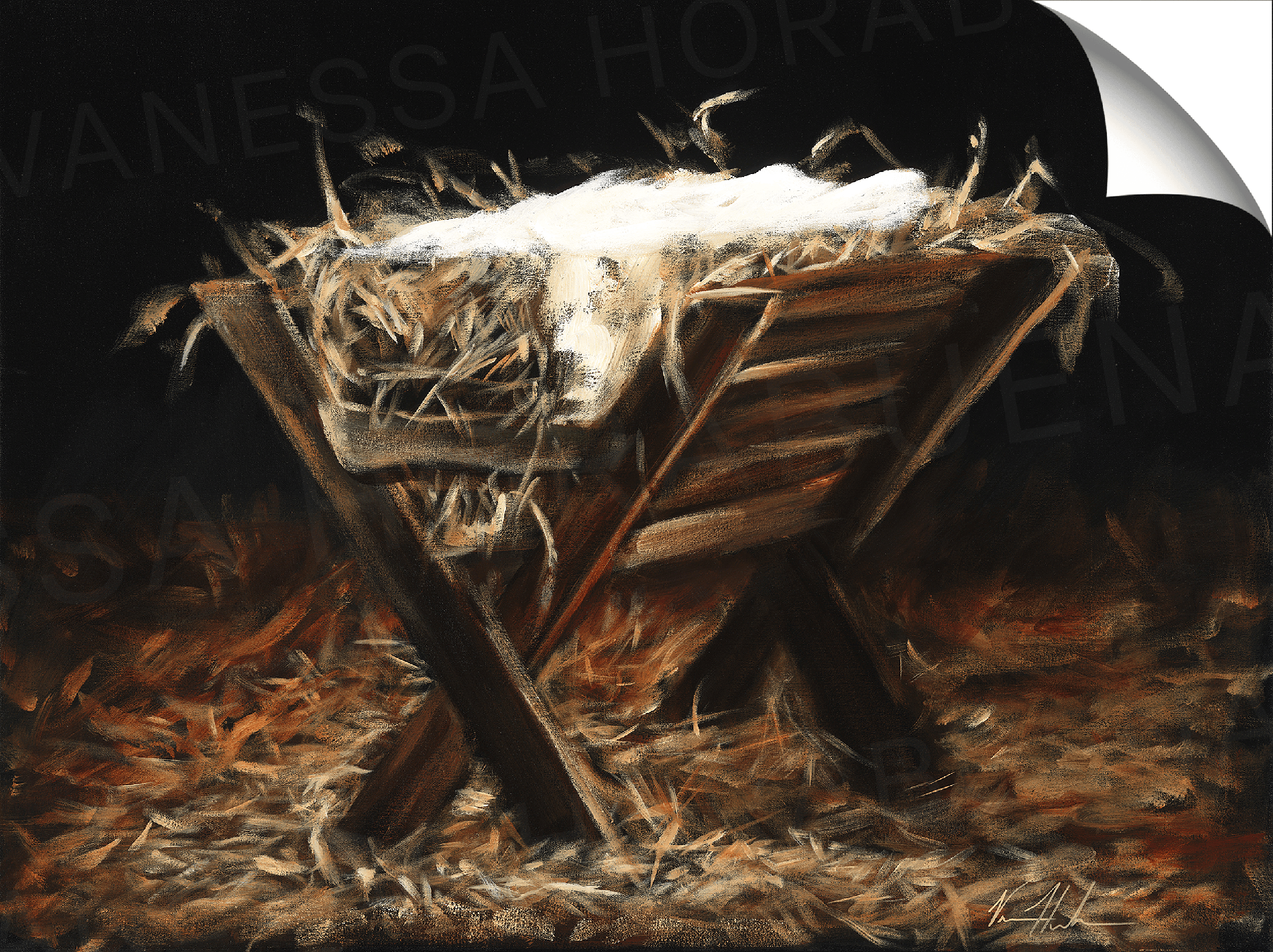 The Manger - Sticker Sticker Vanessa Horabuena