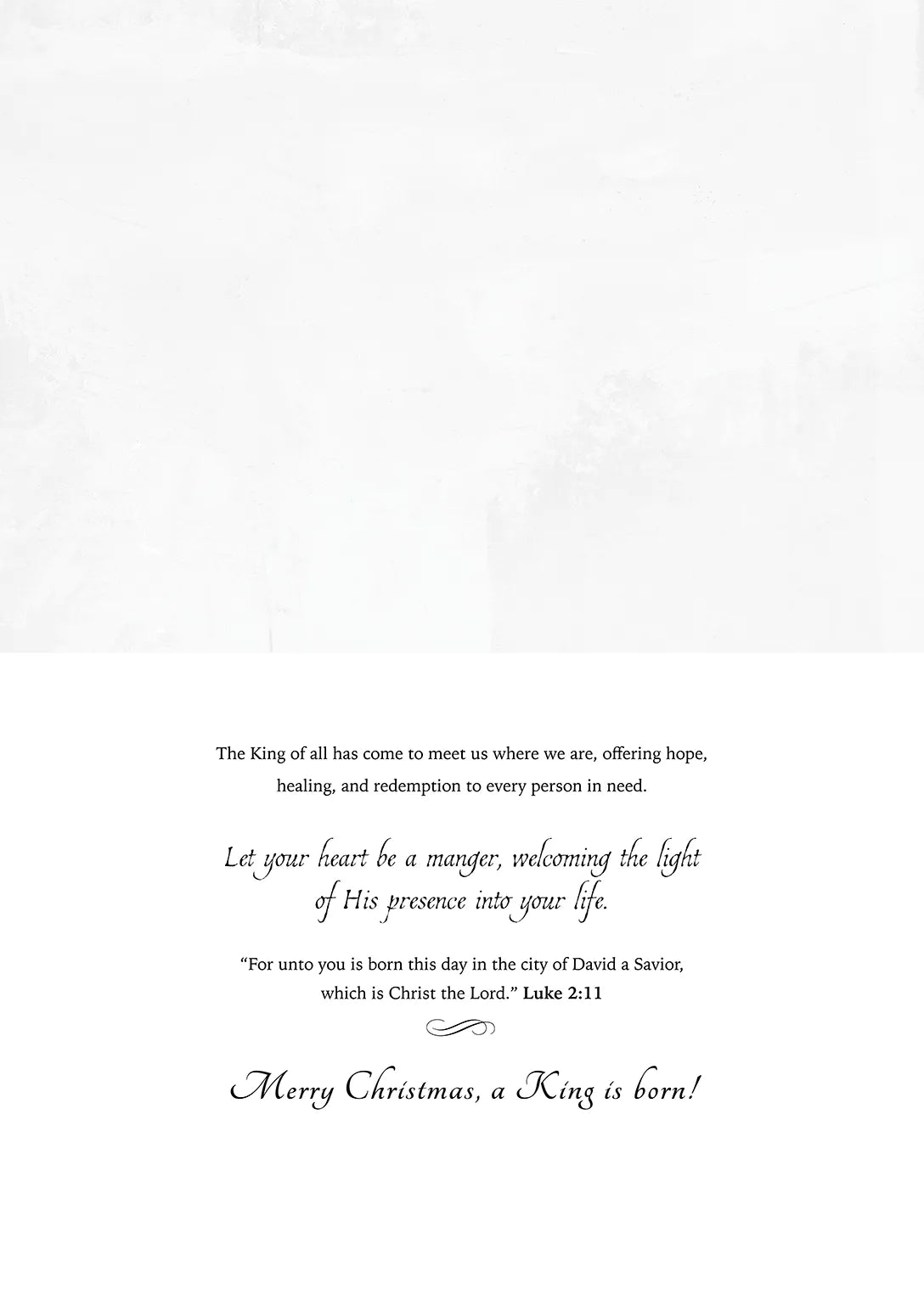 'The Manger' Greeting Card