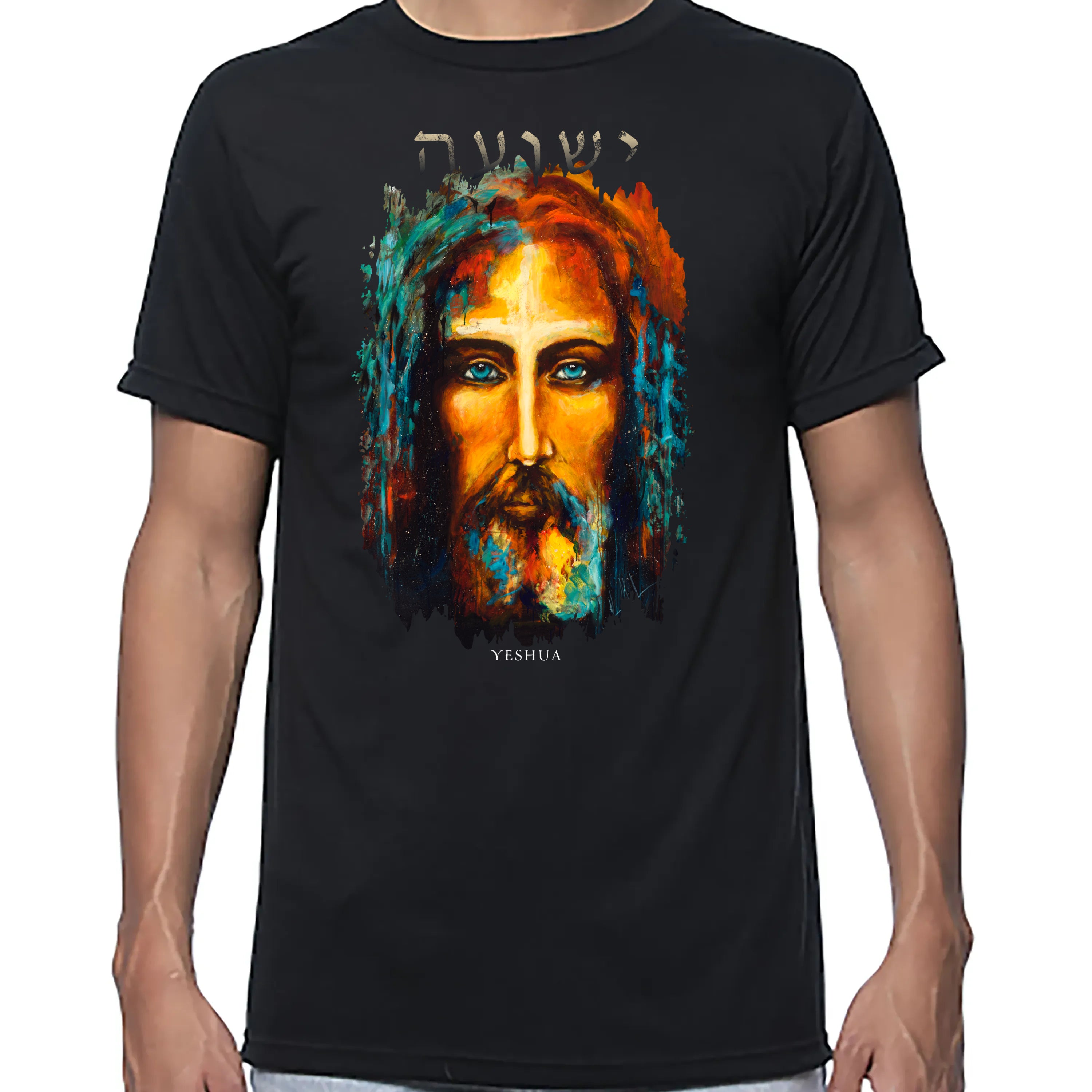 The Shroud of Turin - The Colors of Life - Unisex T (Organic Bamboo) Vanessa Horabuena Short Sleeve Eclipse (Black) XS